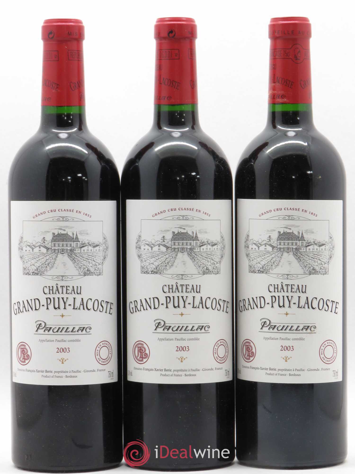 Château Grand Puy Lacoste 5ème Grand Cru Classé 2003 - Lot de 12 bouteilles - 4