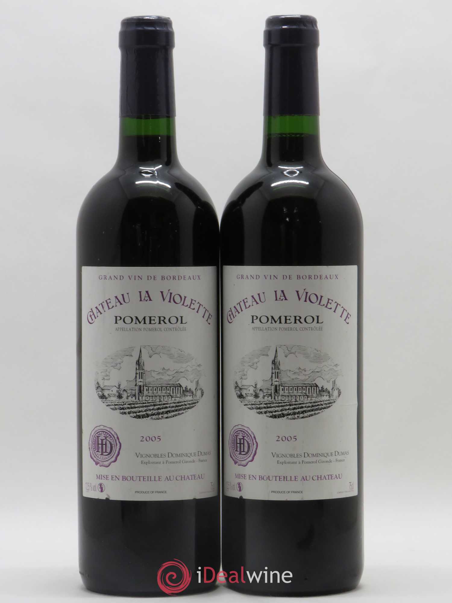 Château la Violette 2005 - Lot de 2 bouteilles - 0