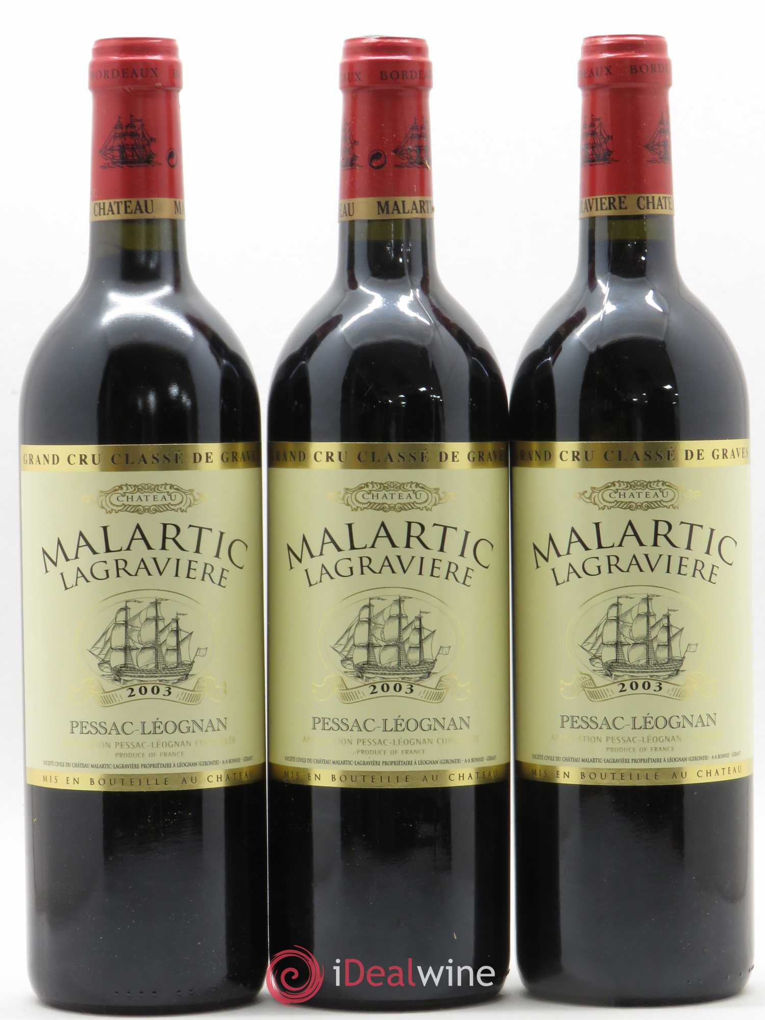 Château Malartic-Lagravière Cru Classé de Graves 2003 - Lot de 12 bouteilles - 3