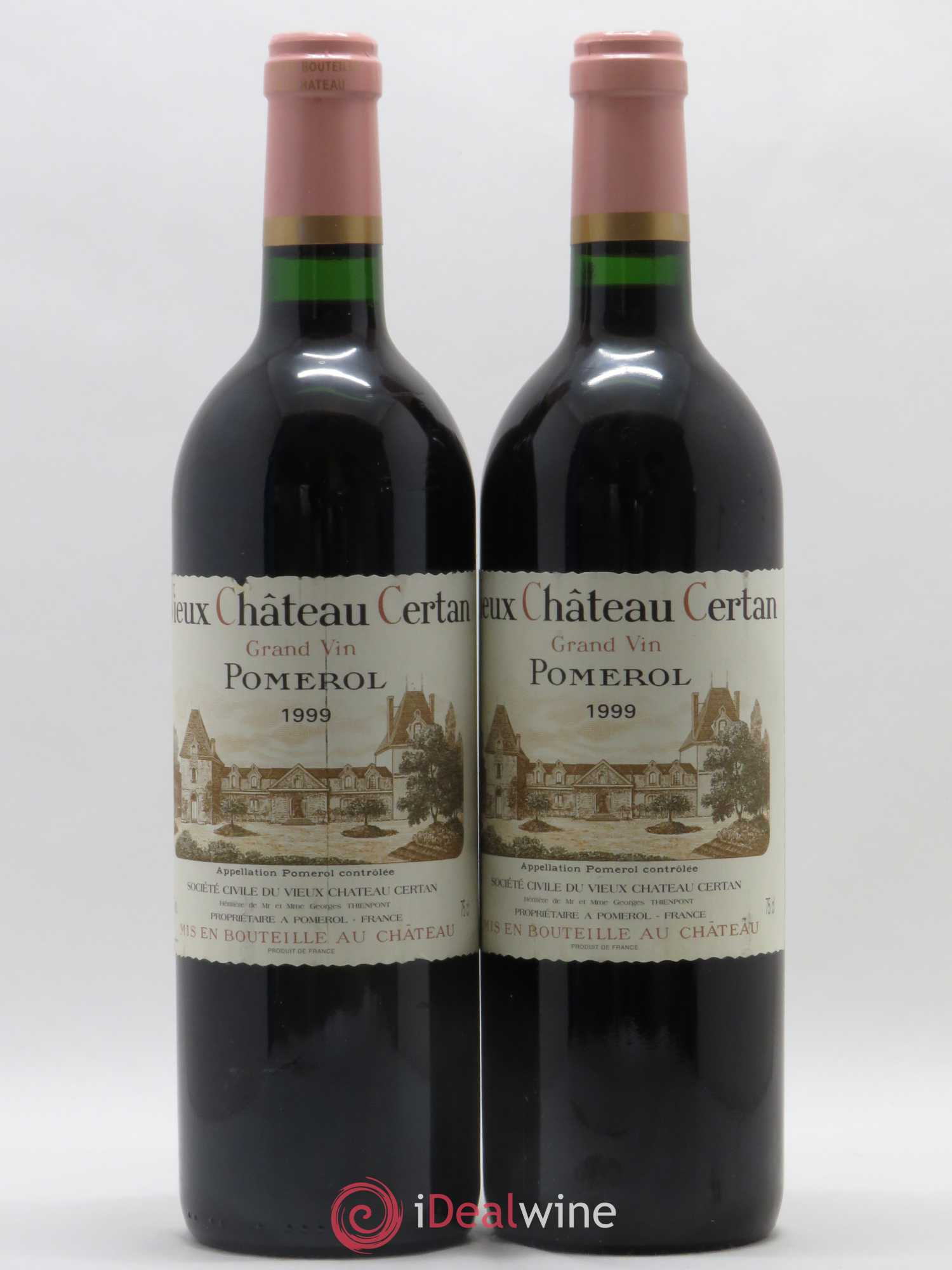 Vieux Château Certan 1999 - Lot de 2 bouteilles - 0
