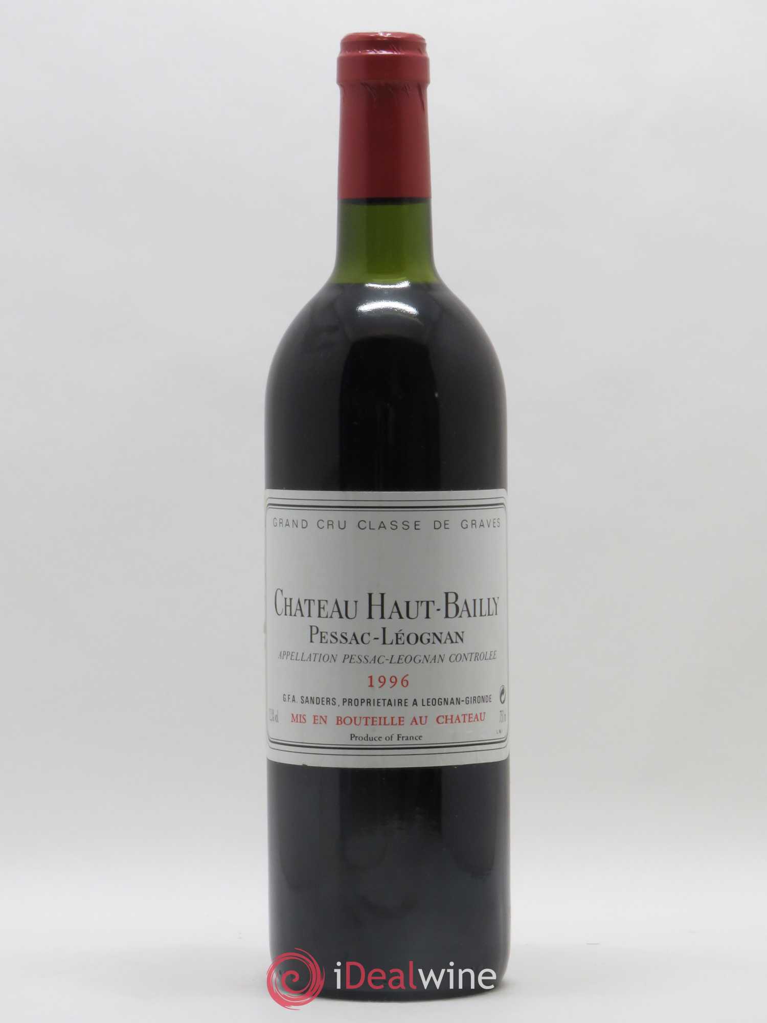 Château Haut-Bailly Cru Classé de Graves 1996 - Lot de 1 bouteille - 0