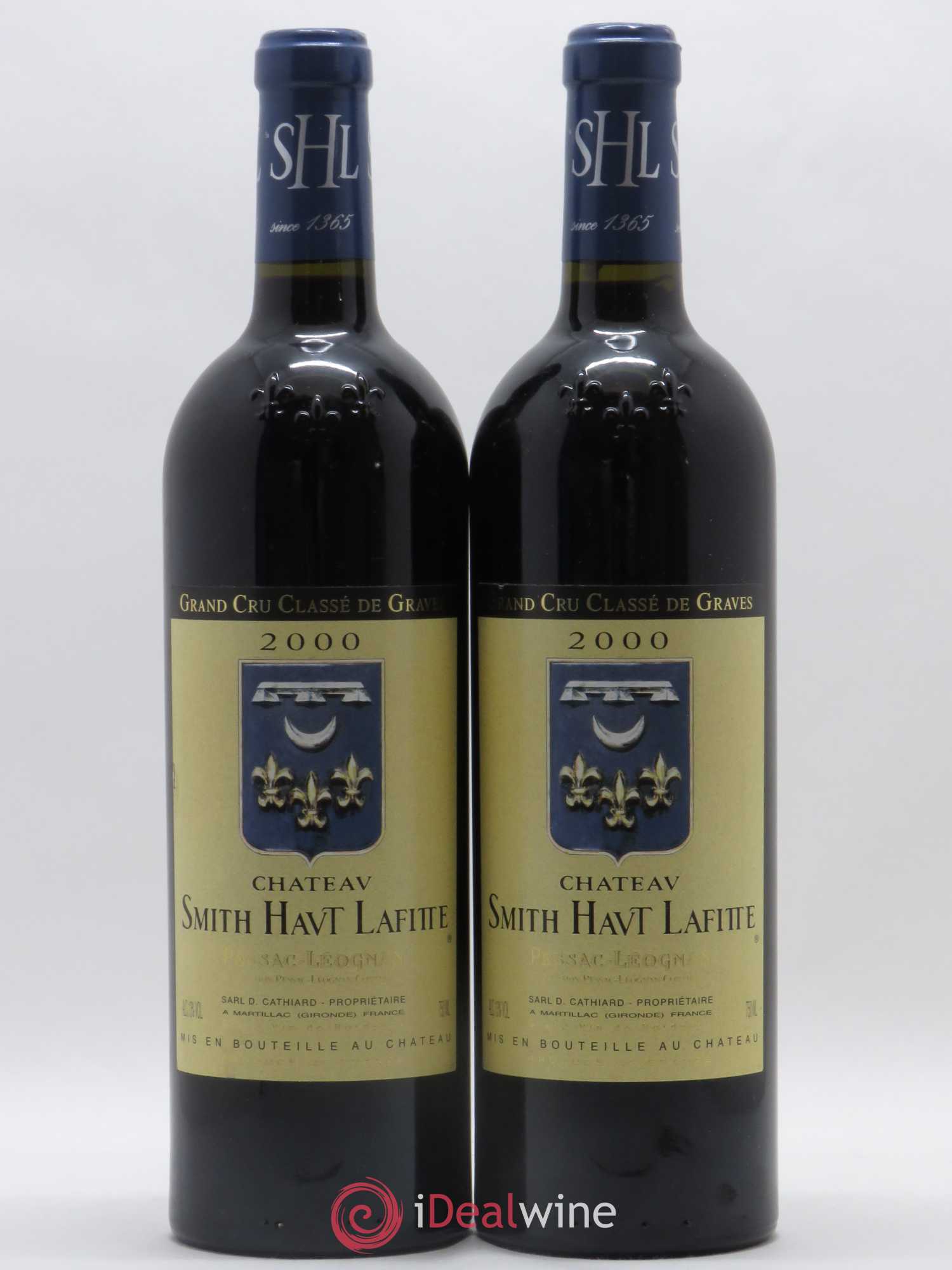 Château Smith Haut Lafitte Cru Classé de Graves 2000 - Lot de 2 bouteilles - 0