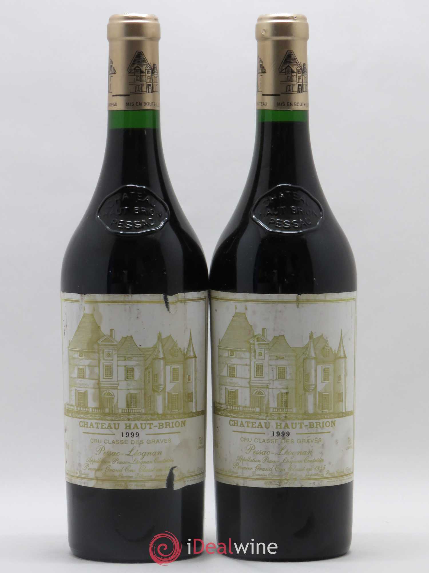 Château Haut Brion 1er Grand Cru Classé 1999 - Lot de 2 bouteilles - 0