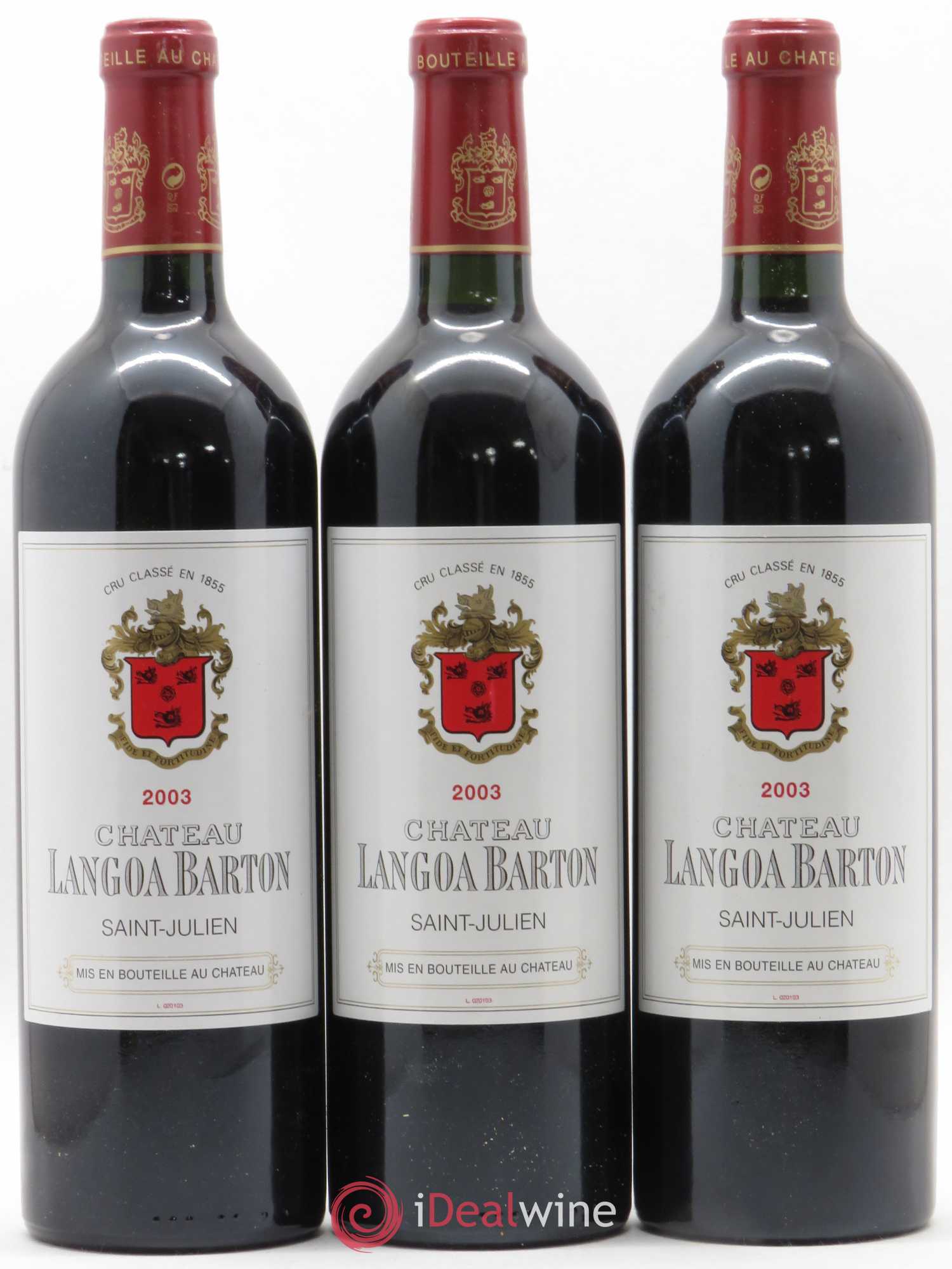 Château Langoa Barton 3ème Grand Cru Classé 2003 - Lot de 6 bouteilles - 1