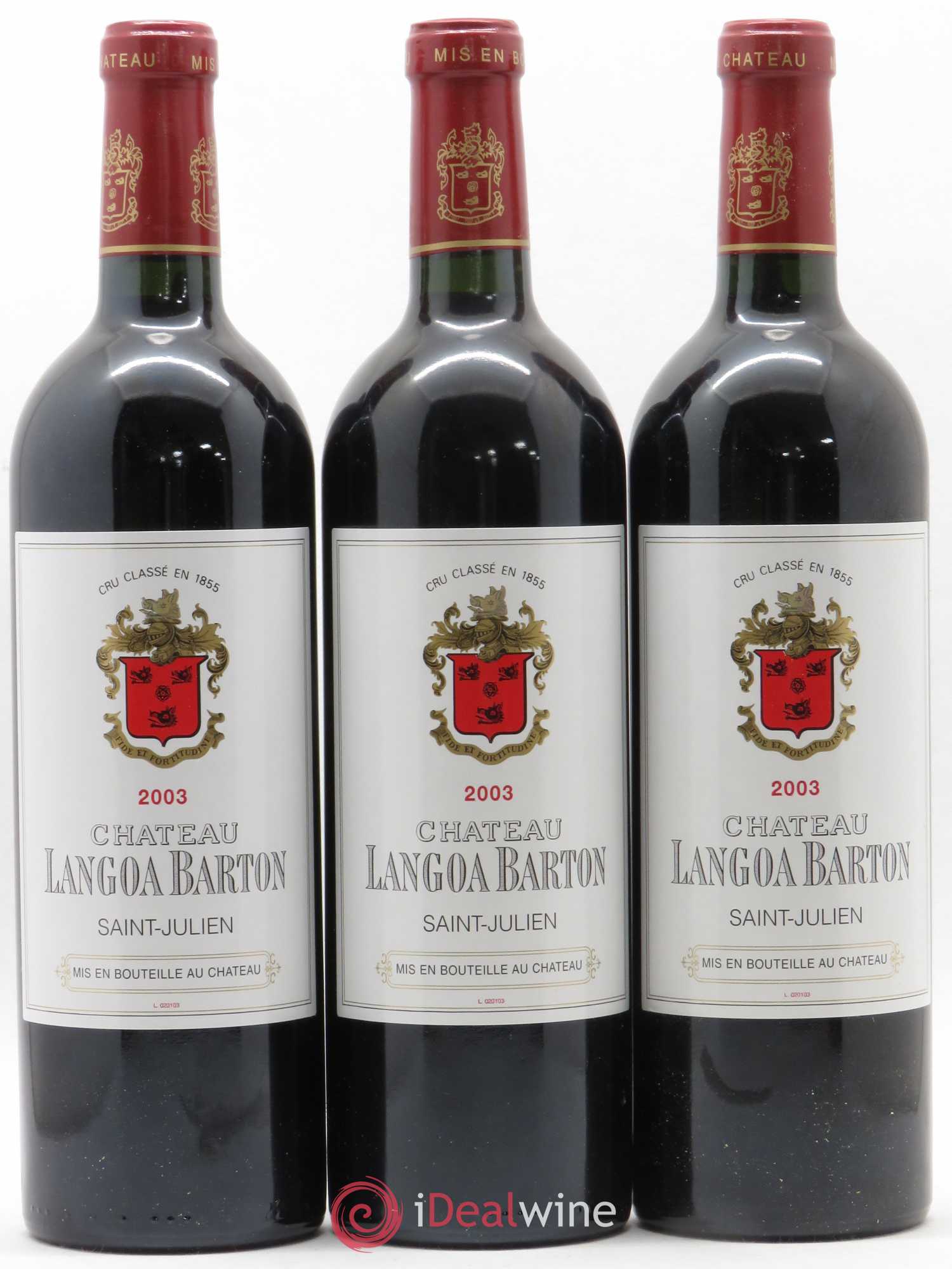Château Langoa Barton 3ème Grand Cru Classé 2003 - Lot de 6 bouteilles - 2