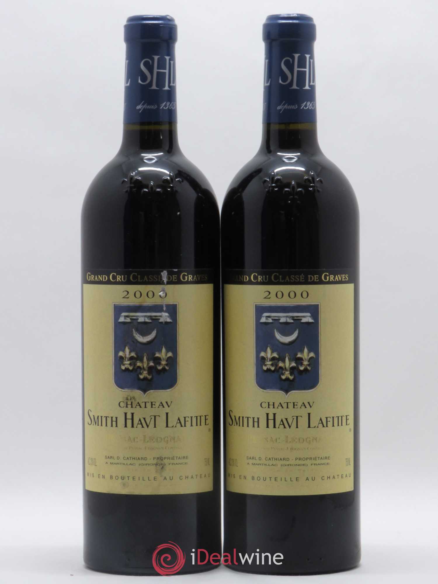 Château Smith Haut Lafitte Cru Classé de Graves 2000 - Lot de 2 bouteilles - 0
