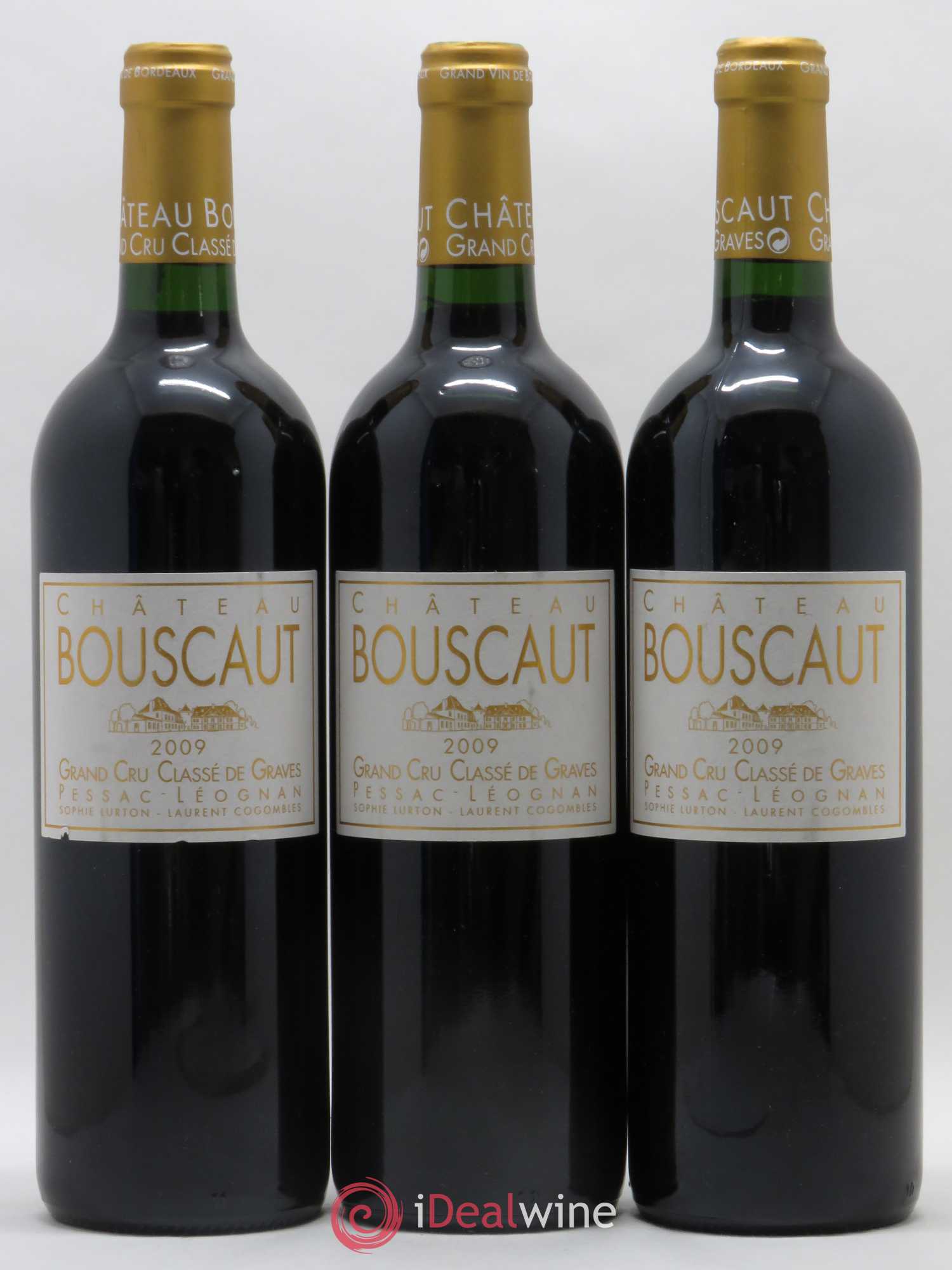 Château Bouscaut Cru Classé de Graves 2009 - Lot de 3 bouteilles - 0