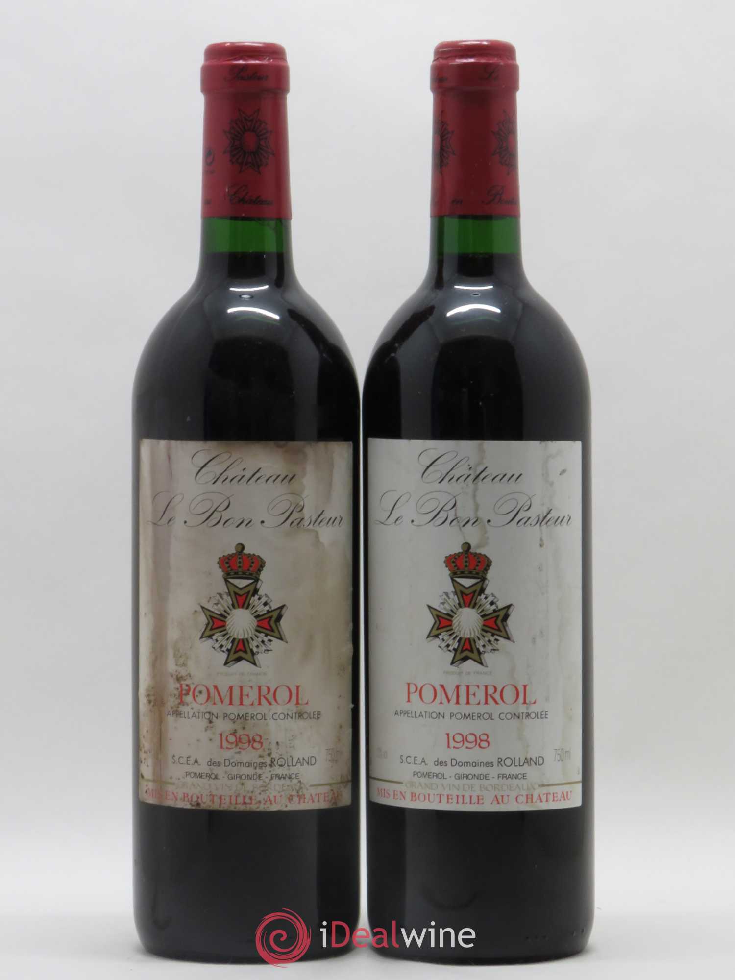 Château le Bon Pasteur 1998 - Lot de 2 bouteilles - 0