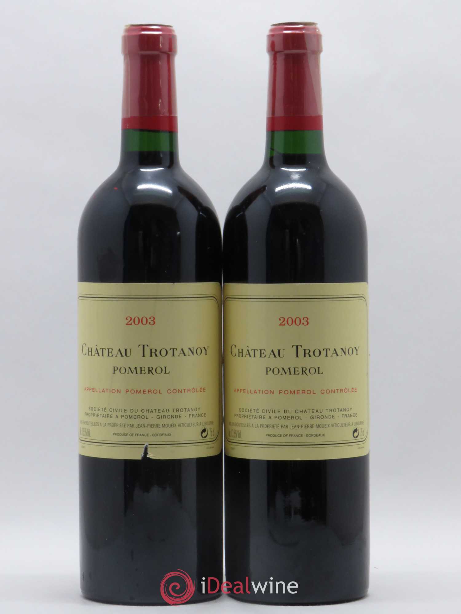 Château Trotanoy 2003 - Lot de 2 bouteilles - 0