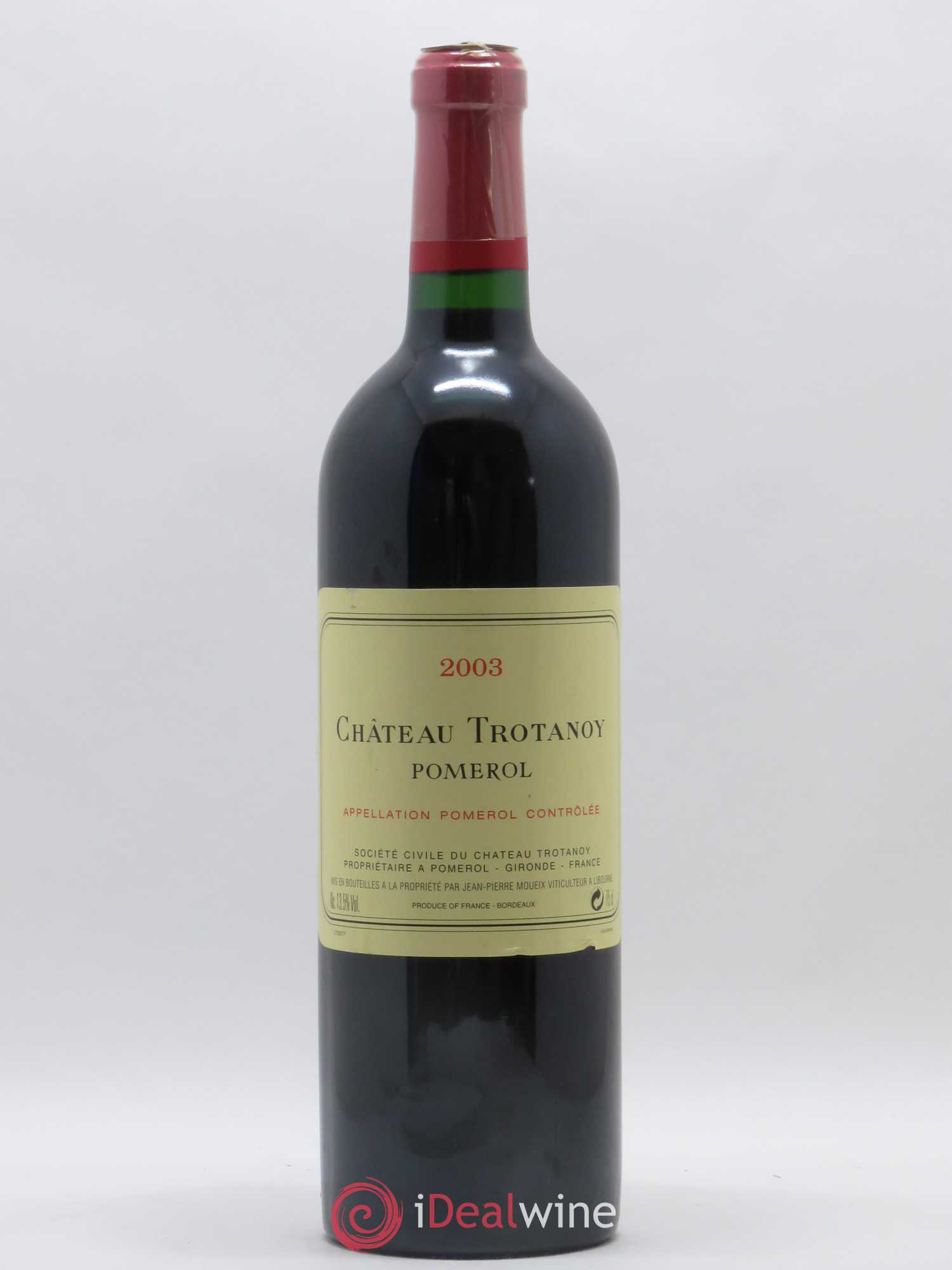 Château Trotanoy 2003 - Lot de 1 bouteille - 0
