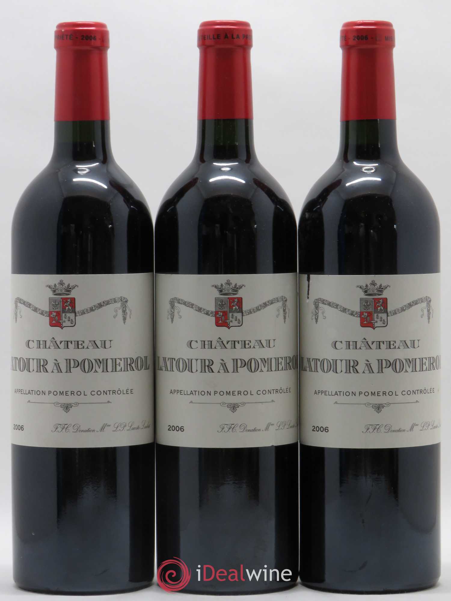Château Latour à Pomerol 2006 - Lot de 3 bouteilles - 0