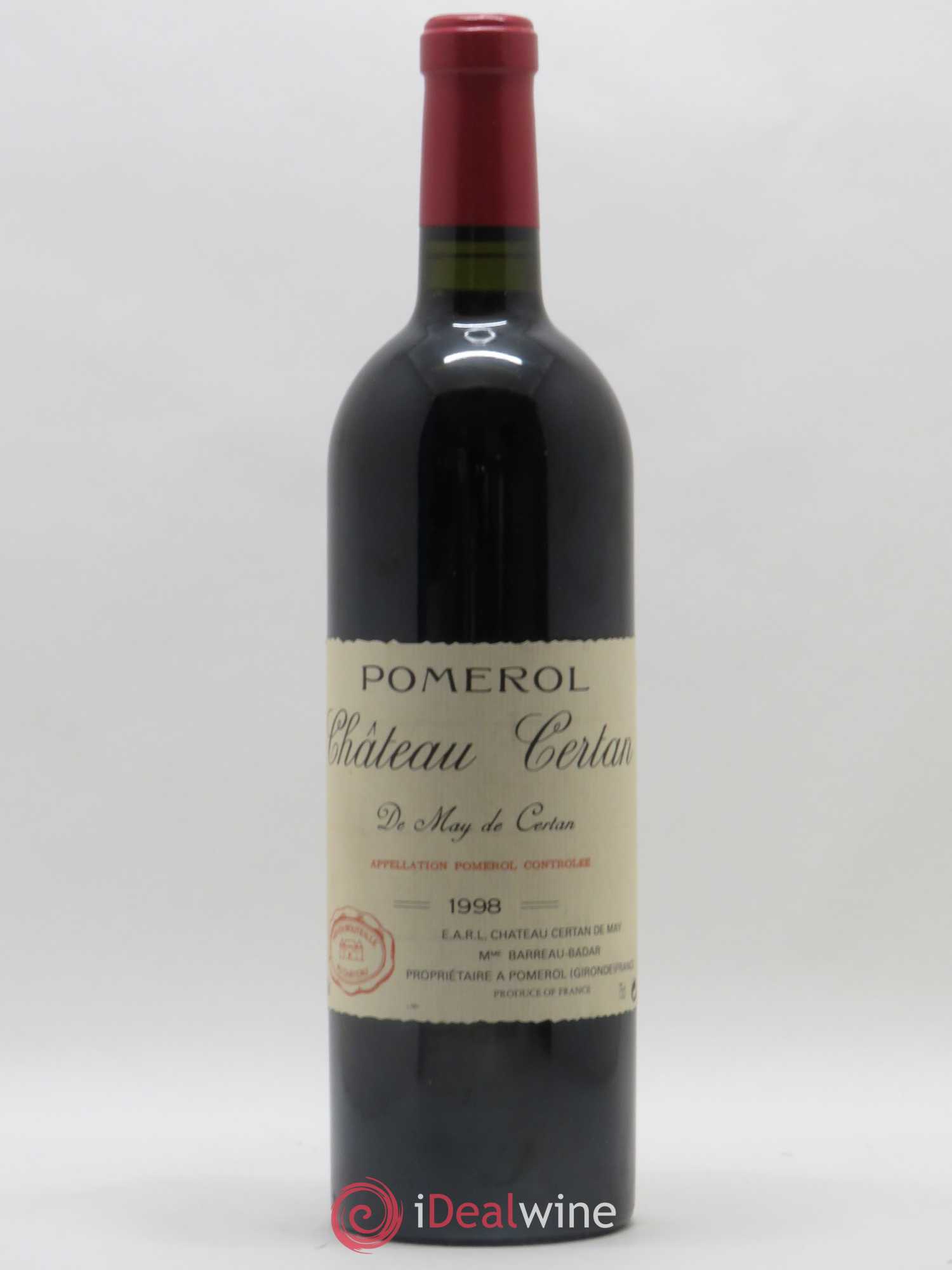 Château Certan de May 1998 - Lot de 1 bouteille - 0