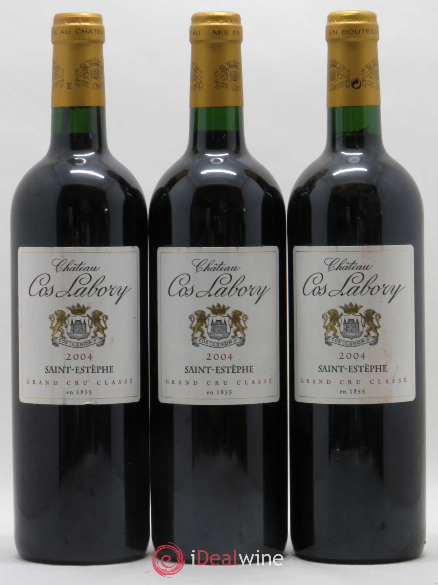 Château Cos Labory 5ème Grand Cru Classé 2004 - Lot de 3 bouteilles - 0