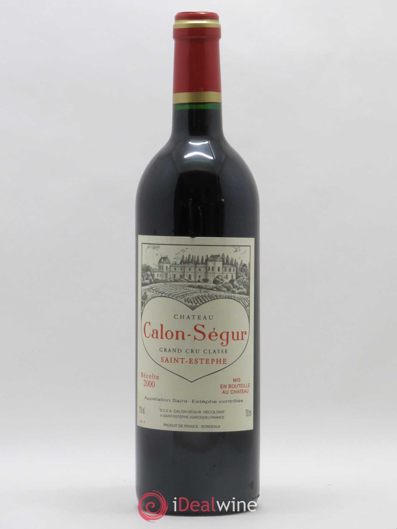 Château Calon Ségur 3ème Grand Cru Classé 2000 - Lot de 1 bouteille - 0