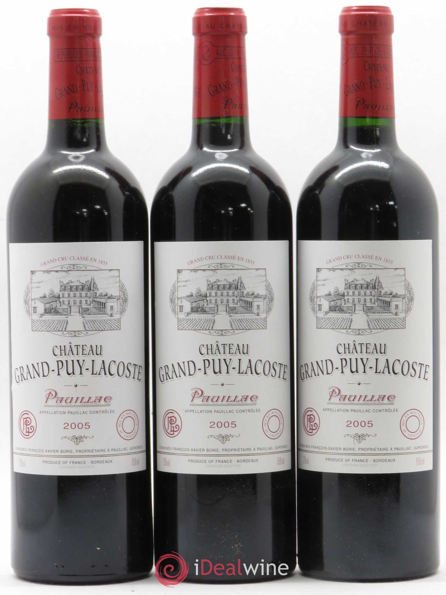 Château Grand Puy Lacoste 5ème Grand Cru Classé 2005 - Lot de 6 bouteilles - 1