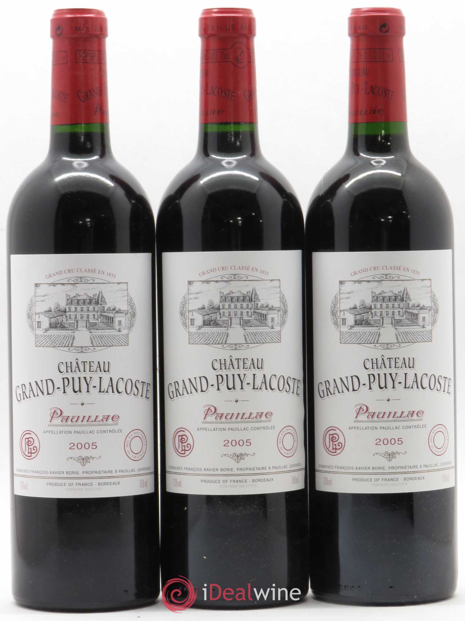 Château Grand Puy Lacoste 5ème Grand Cru Classé 2005 - Lot de 6 bouteilles - 2