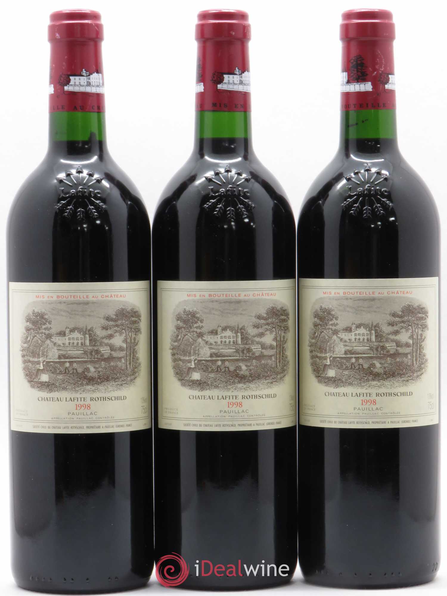 Château Lafite Rothschild 1er Grand Cru Classé 1998 - Lot de 6 bouteilles - 2