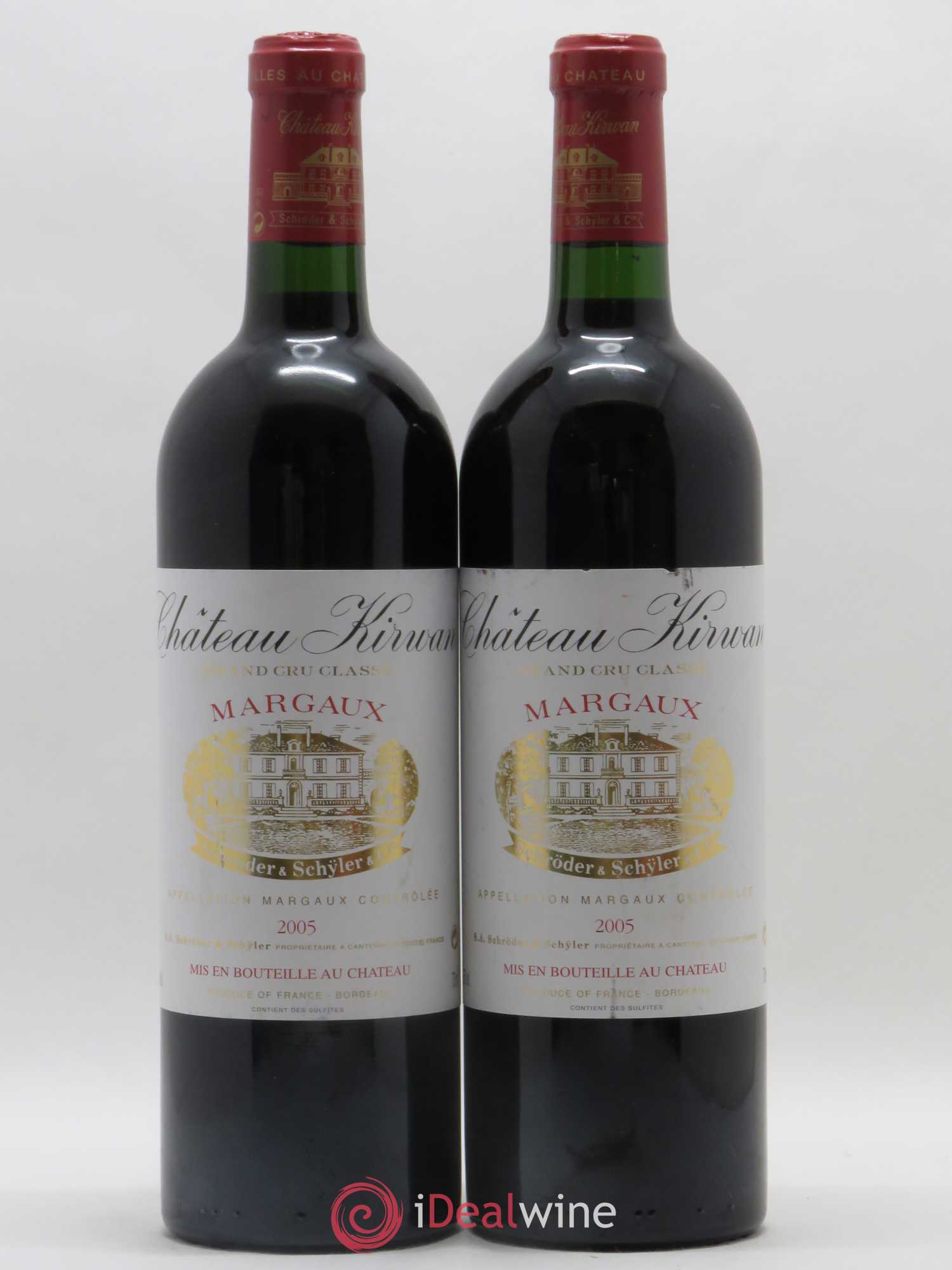 Château Kirwan 3ème Grand Cru Classé 2005 - Lot de 2 bouteilles - 0