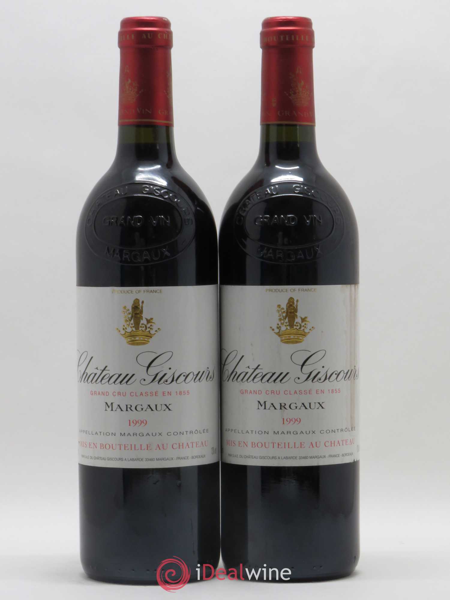 Château Giscours 3ème Grand Cru Classé 1999 - Lot de 2 bouteilles - 0