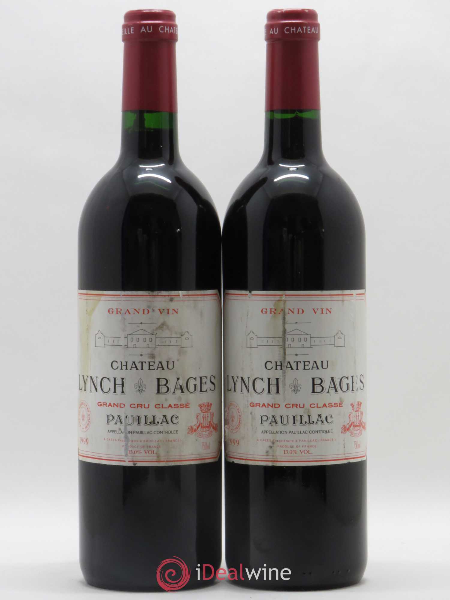 Château Lynch Bages 5ème Grand Cru Classé 1999 - Lot de 2 bouteilles - 0