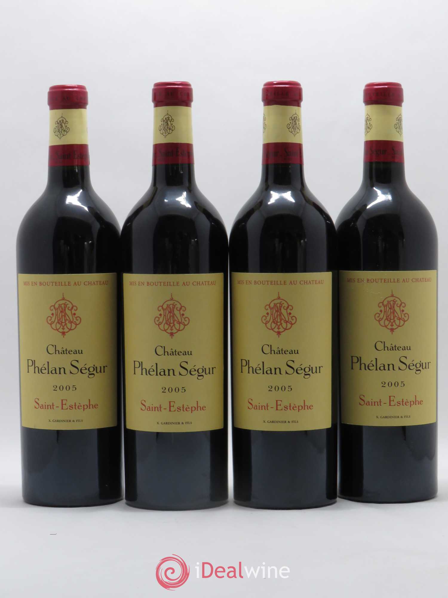 Château Phélan Ségur 2005 - Lot de 4 bouteilles - 0