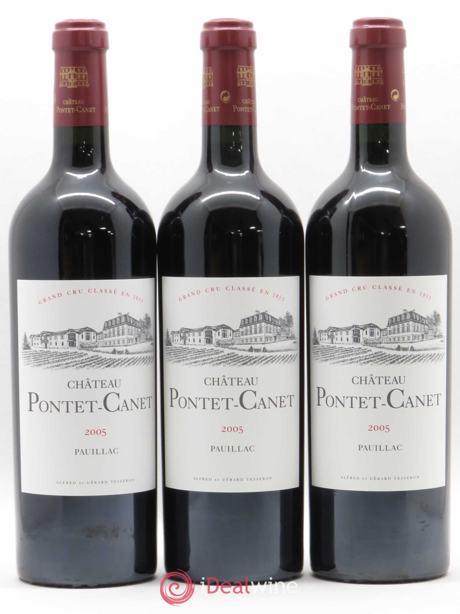 Château Pontet Canet 5ème Grand Cru Classé 2005 - Lot de 6 bouteilles - 1