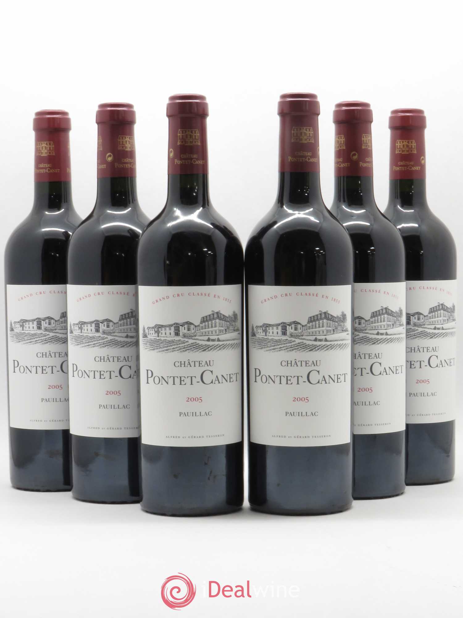 Château Pontet Canet 5ème Grand Cru Classé 2005 - Lot de 6 bouteilles - 0