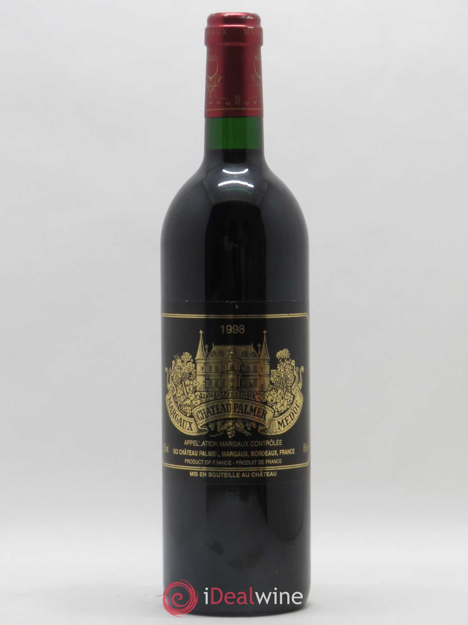Château Palmer 3ème Grand Cru Classé 1998 - Lot de 1 bouteille - 0