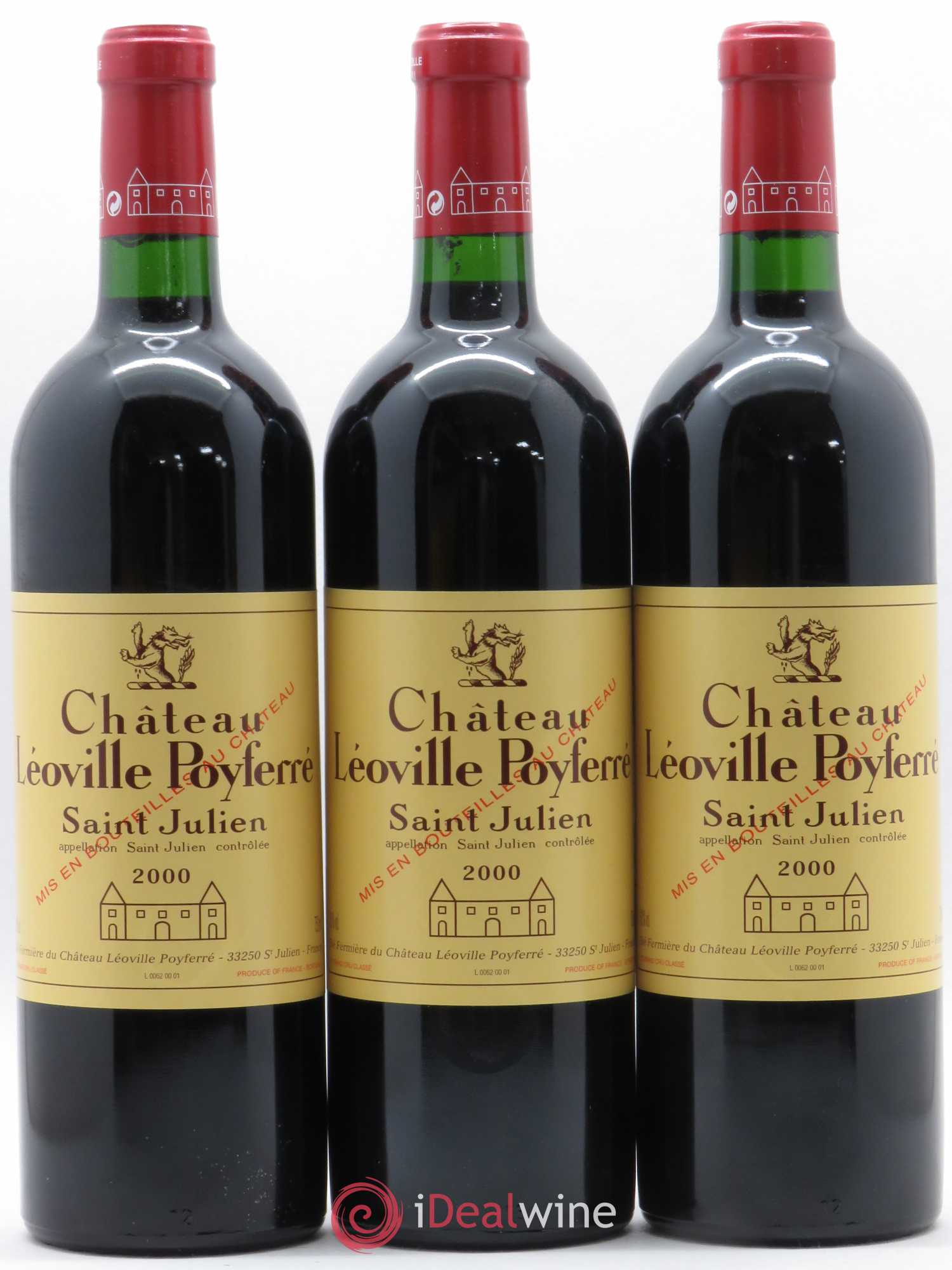 Château Léoville Poyferré 2ème Grand Cru Classé 2000 - Lot de 6 bouteilles - 1