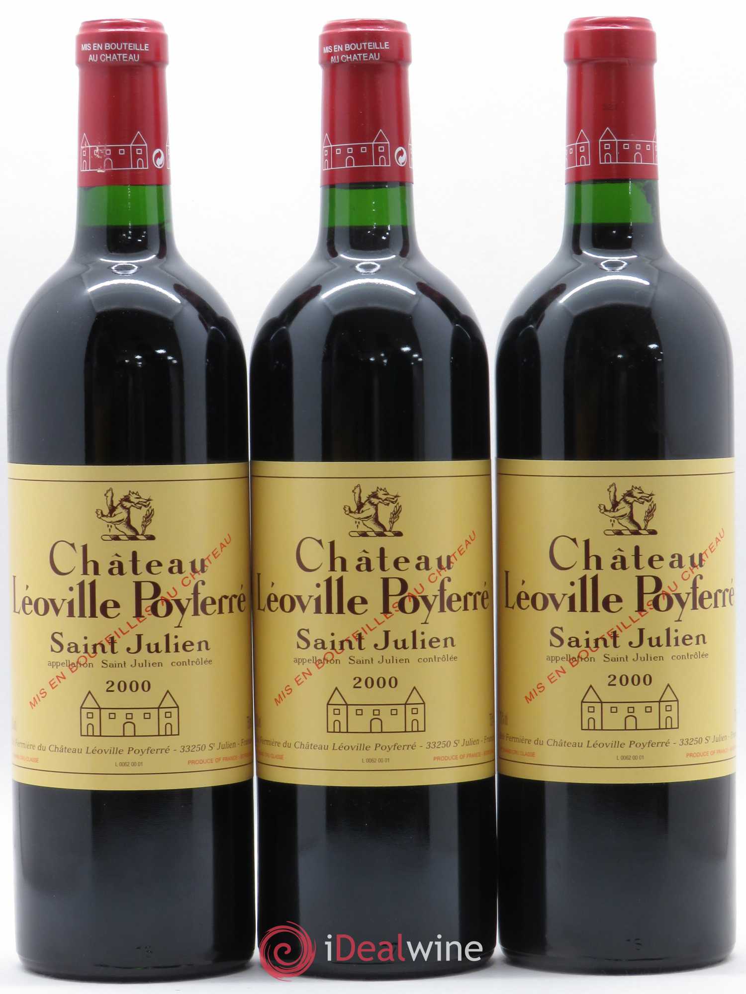 Château Léoville Poyferré 2ème Grand Cru Classé 2000 - Lot de 6 bouteilles - 2
