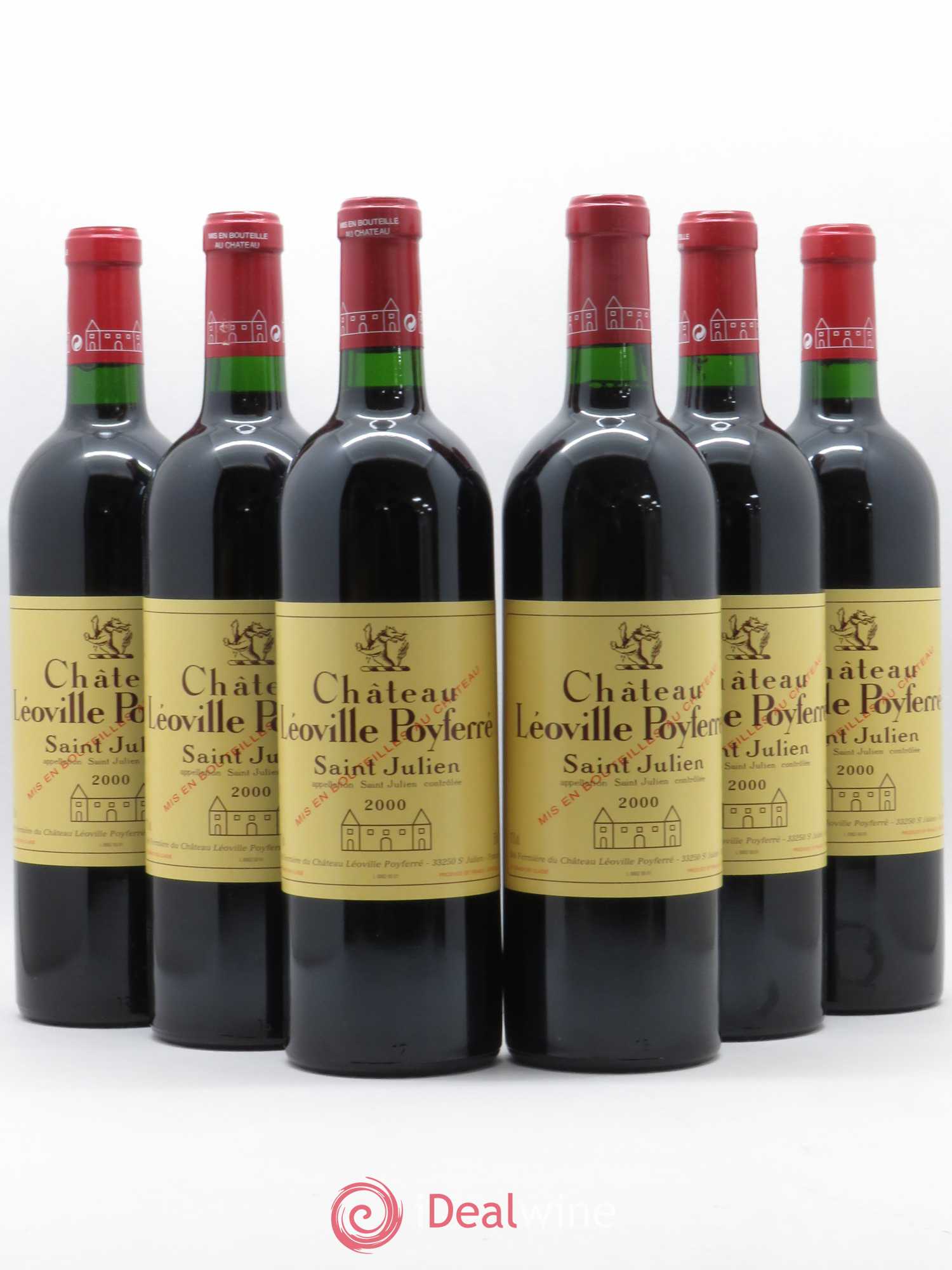 Château Léoville Poyferré 2ème Grand Cru Classé 2000 - Lot de 6 bouteilles - 0