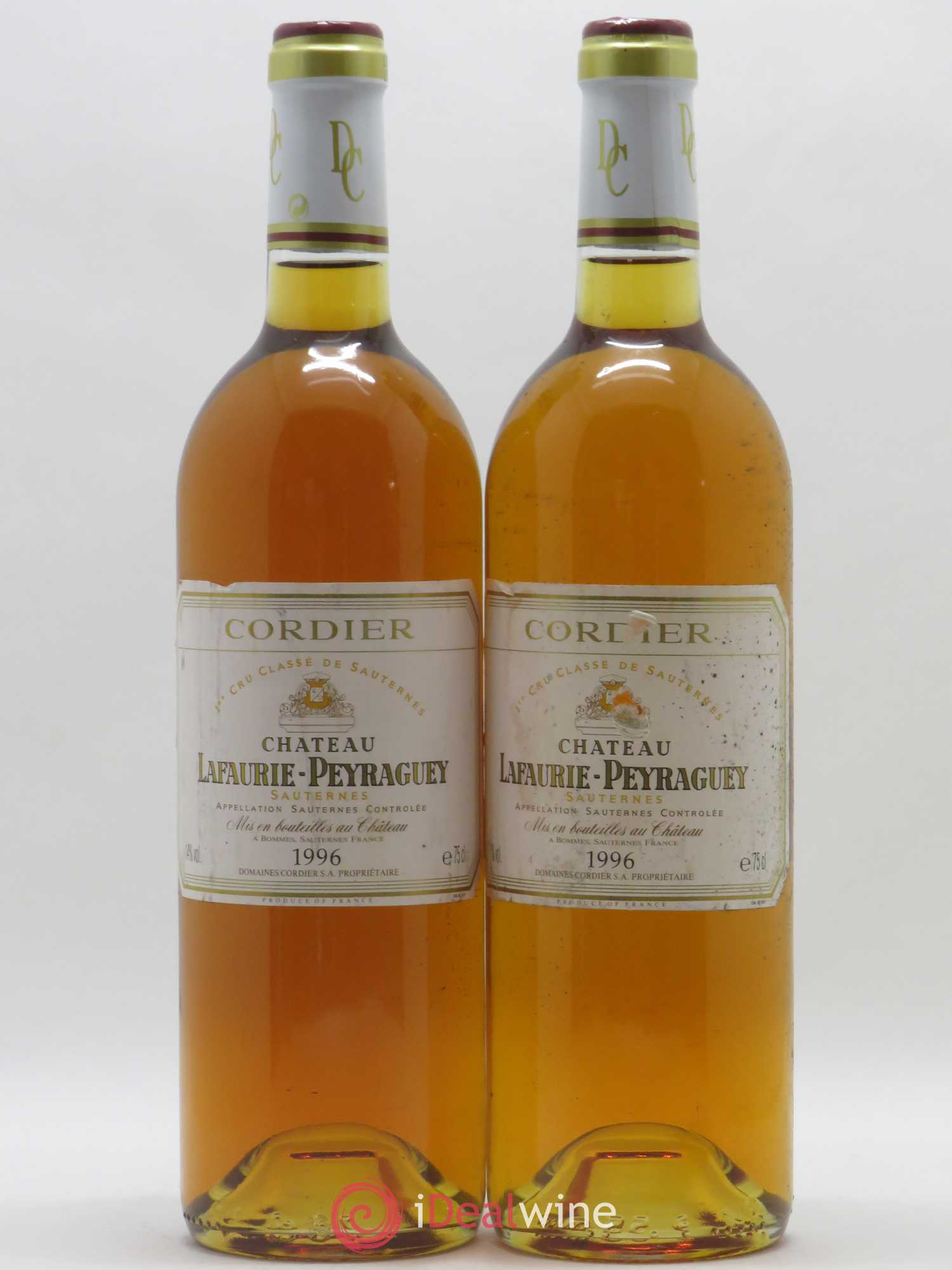 Château Lafaurie-Peyraguey 1er Grand Cru Classé 1996 - Lotto di 2 bottiglie - 0