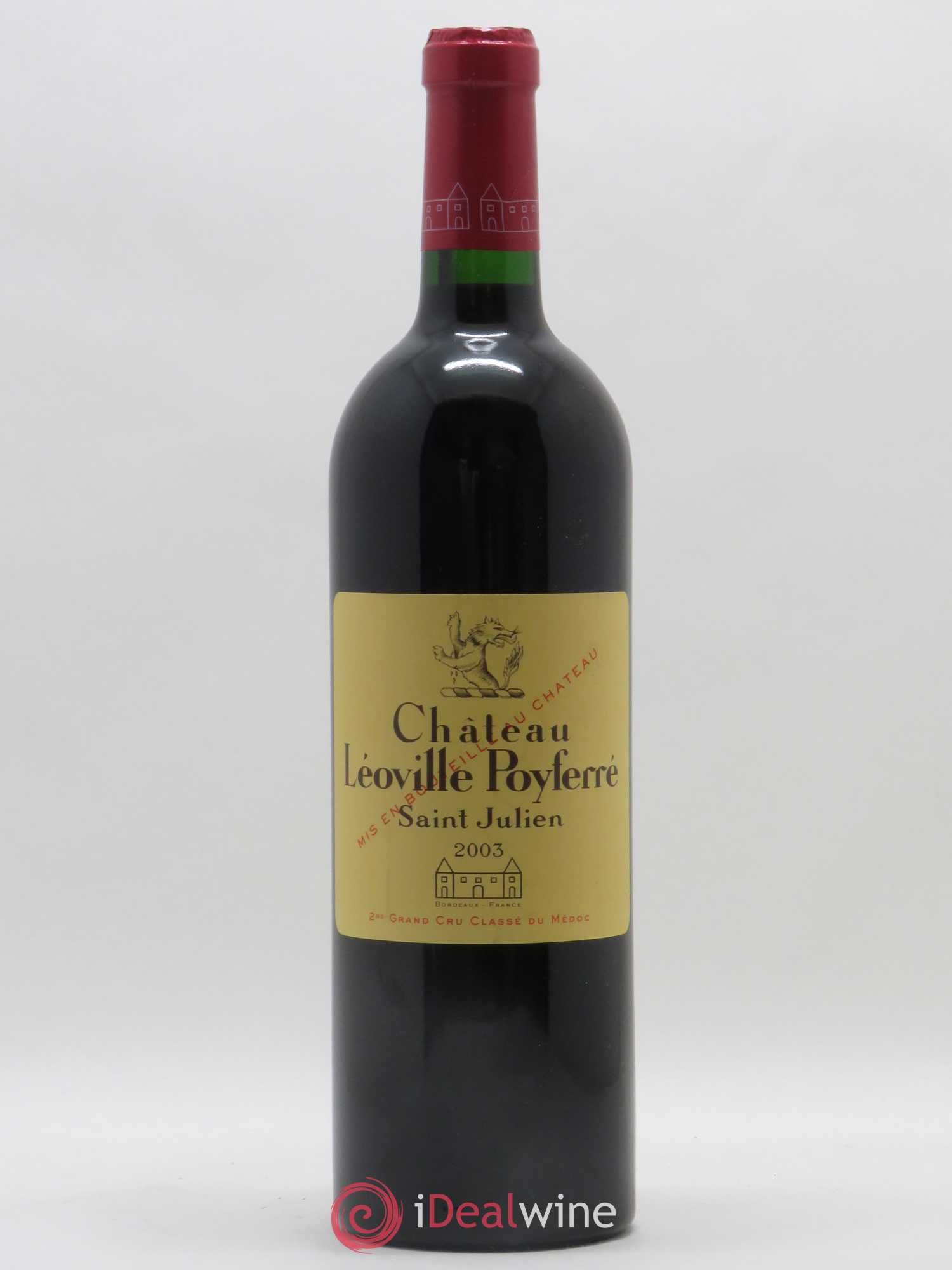 Château Léoville Poyferré 2ème Grand Cru Classé 2003 - Lot de 1 bouteille - 0