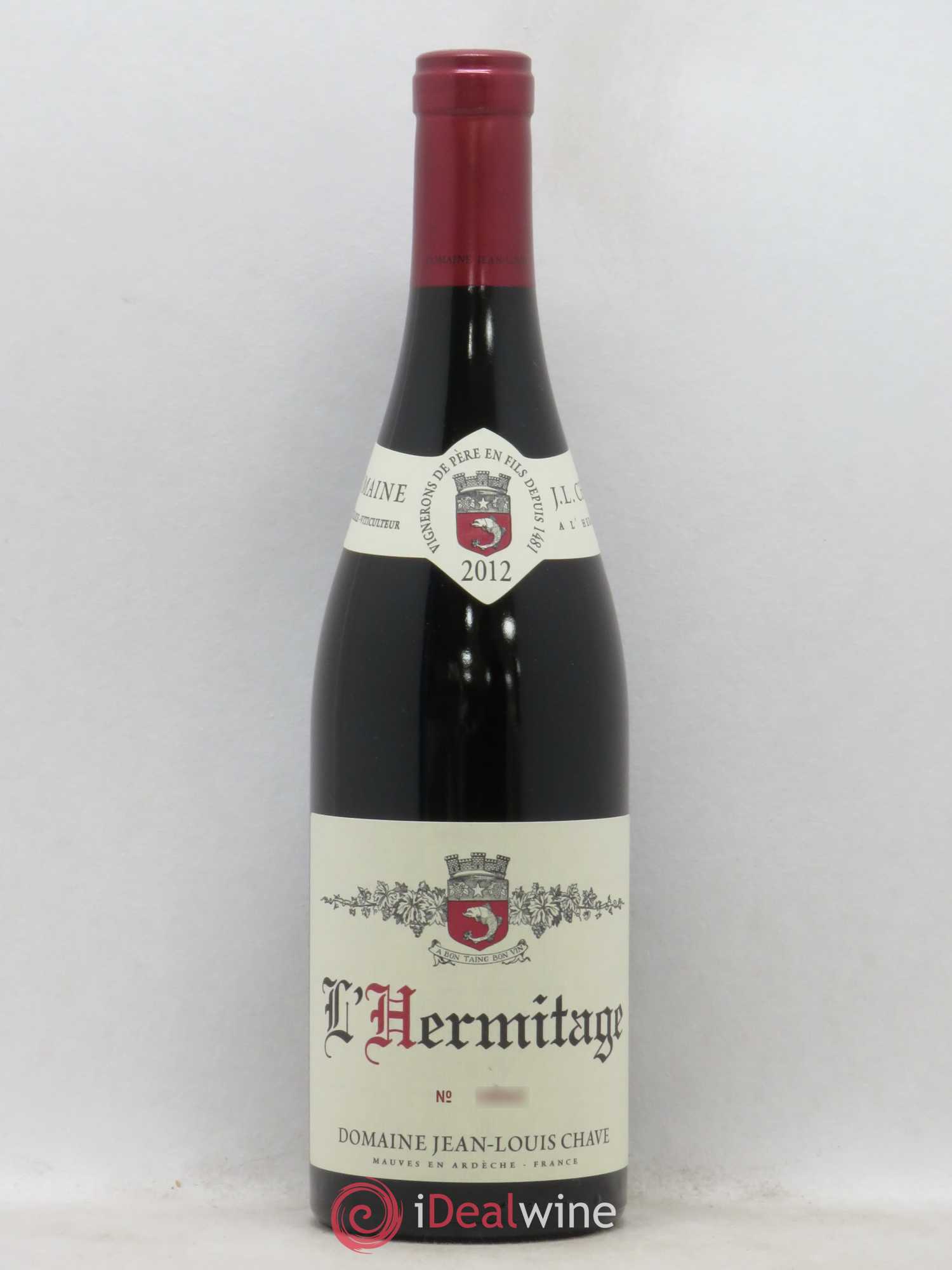 Hermitage Jean-Louis Chave 2012 - Lot de 1 bouteille - 0