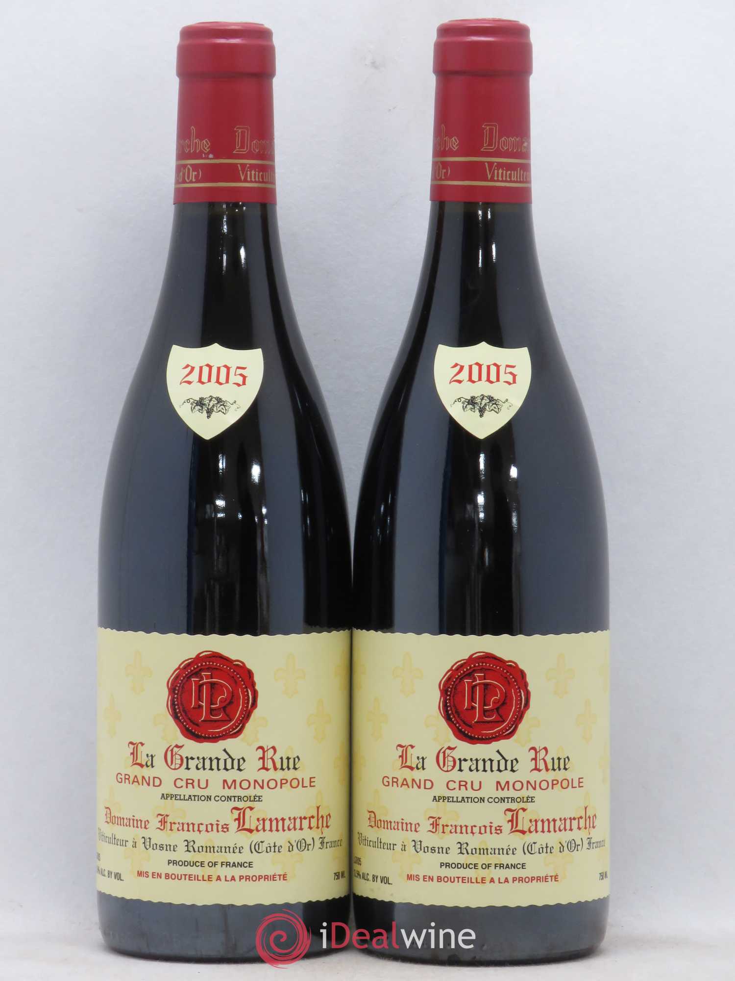 La Grande Rue Grand Cru Lamarche (Domaine) 2005 - Lot de 2 bouteilles - 0