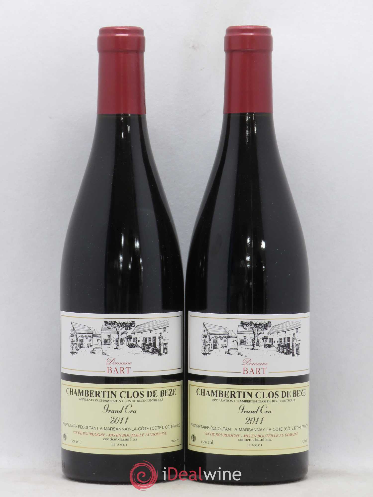 Chambertin Clos de Bèze Grand Cru Bart (Domaine) 2011 - Lot de 2 bouteilles - 0