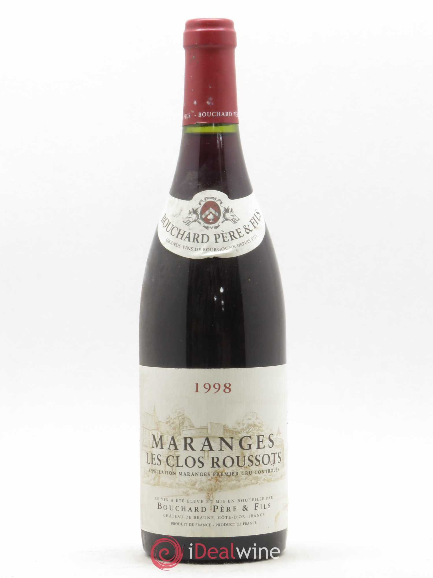 Maranges 1er Cru Les Clos Roussots Bouchard Pere et Fils 1998 - Lot de 1 bouteille - 0