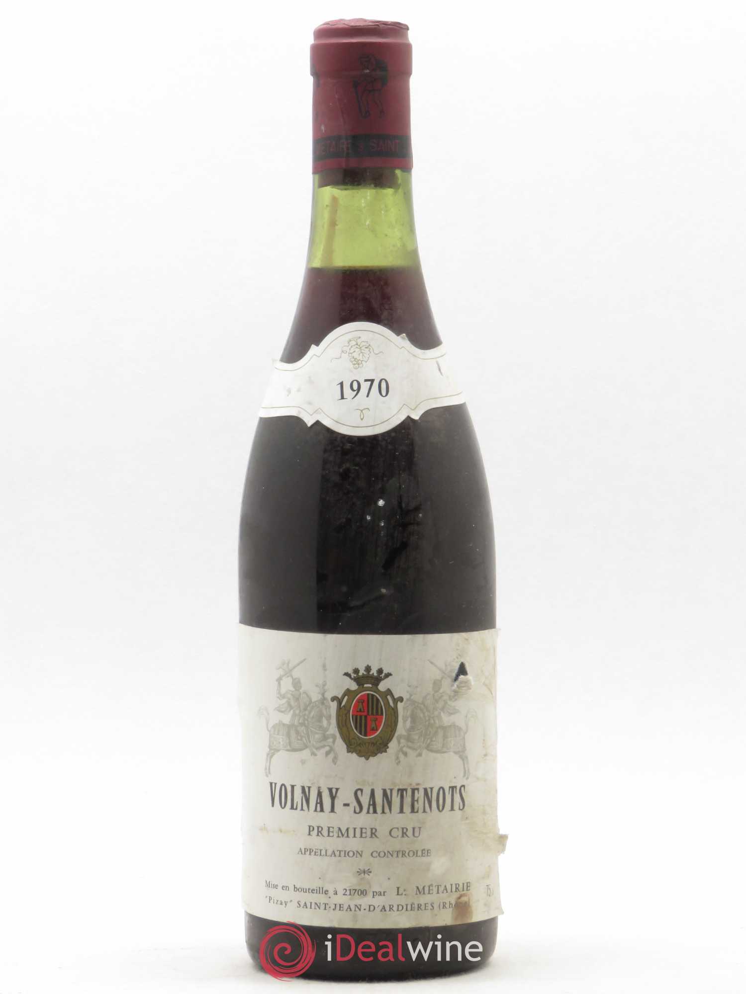 Volnay 1er Cru Santenots L. Metairie 1970 - Posten von 1 Flasche - 0