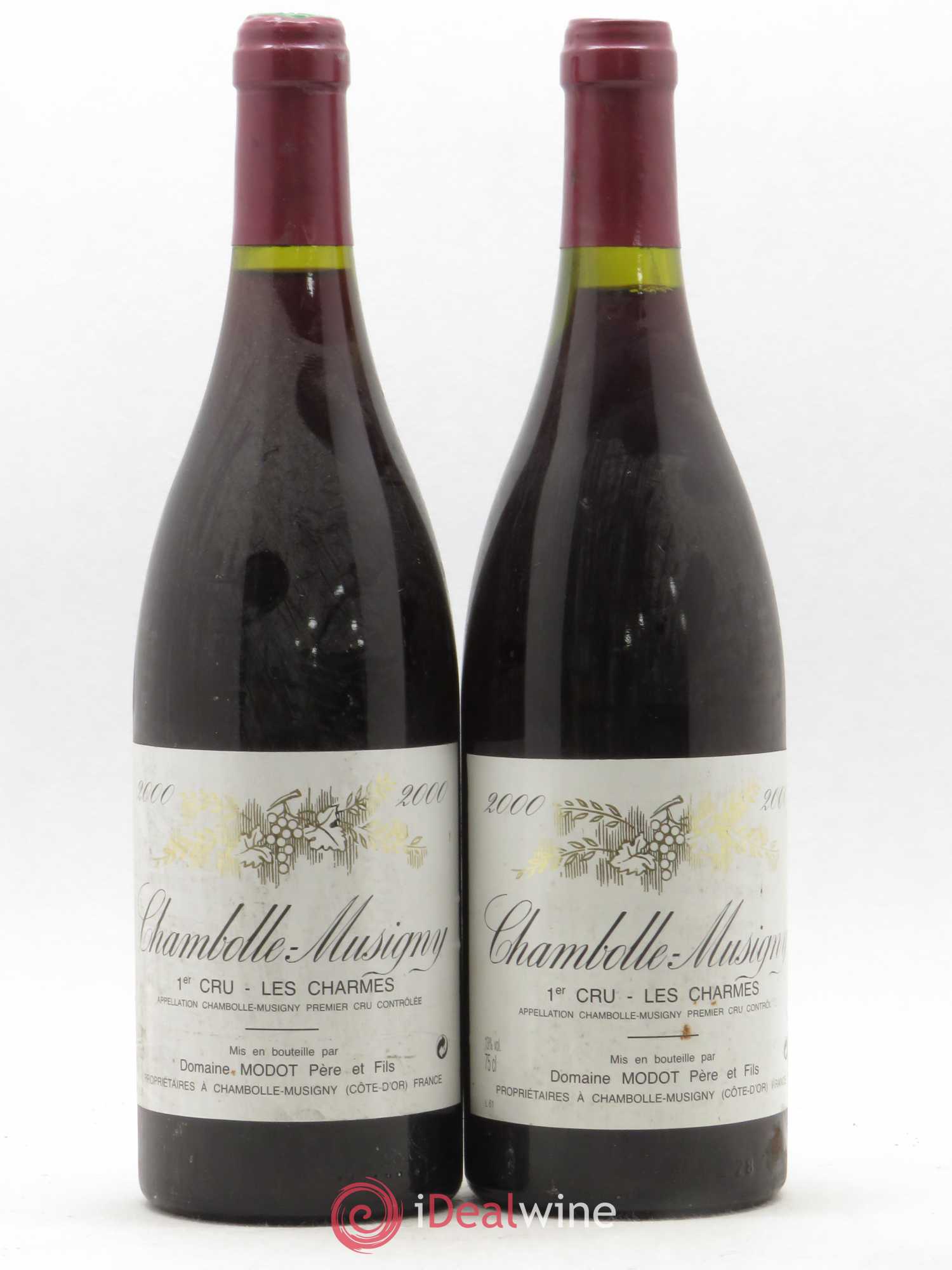 Chambolle-Musigny 1er Cru Les Charmes Modot 2000 - Posten von 2 Flaschen - 0