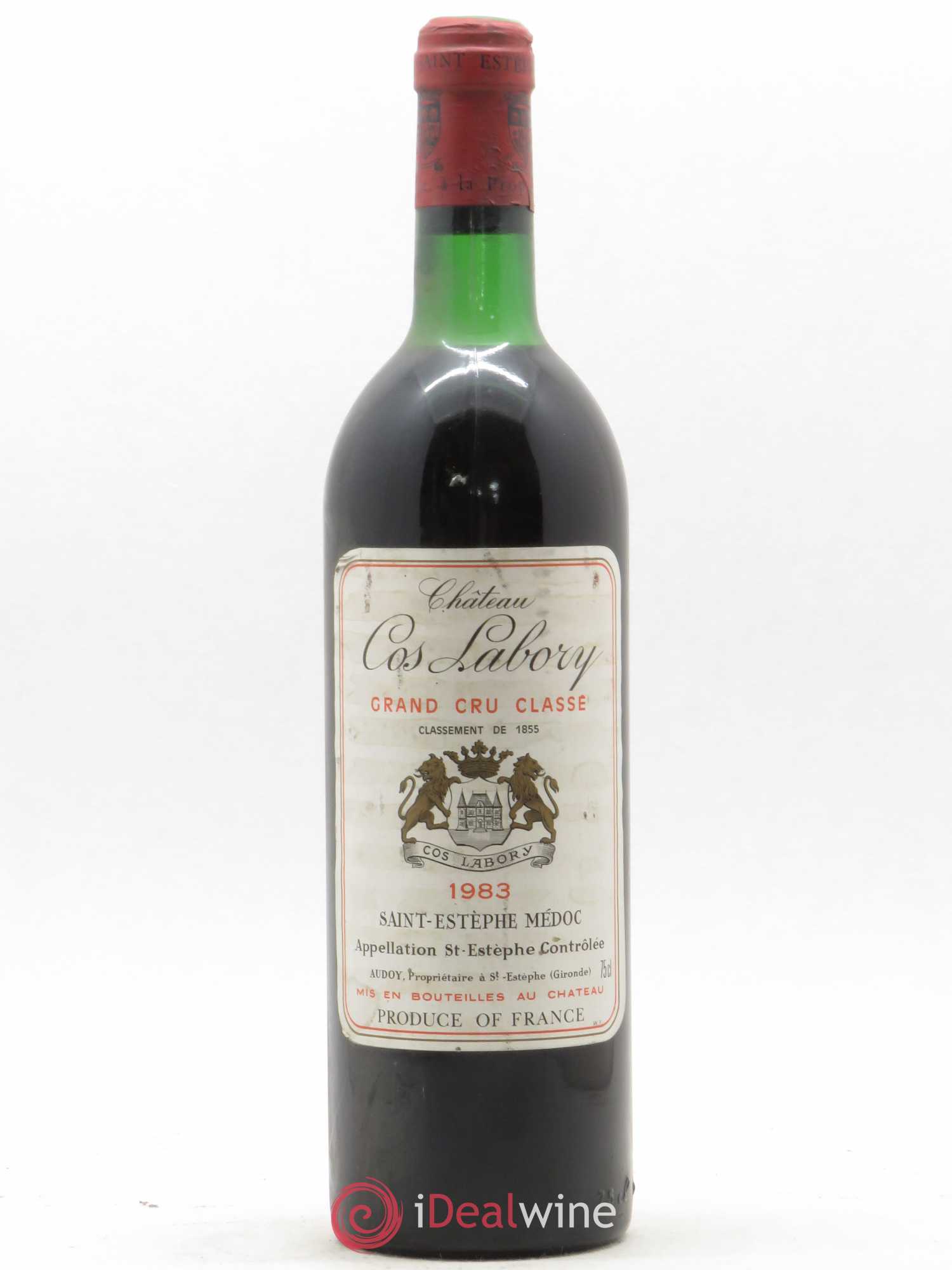 Château Cos Labory 5ème Grand Cru Classé 1983 - Lot de 1 bouteille - 0