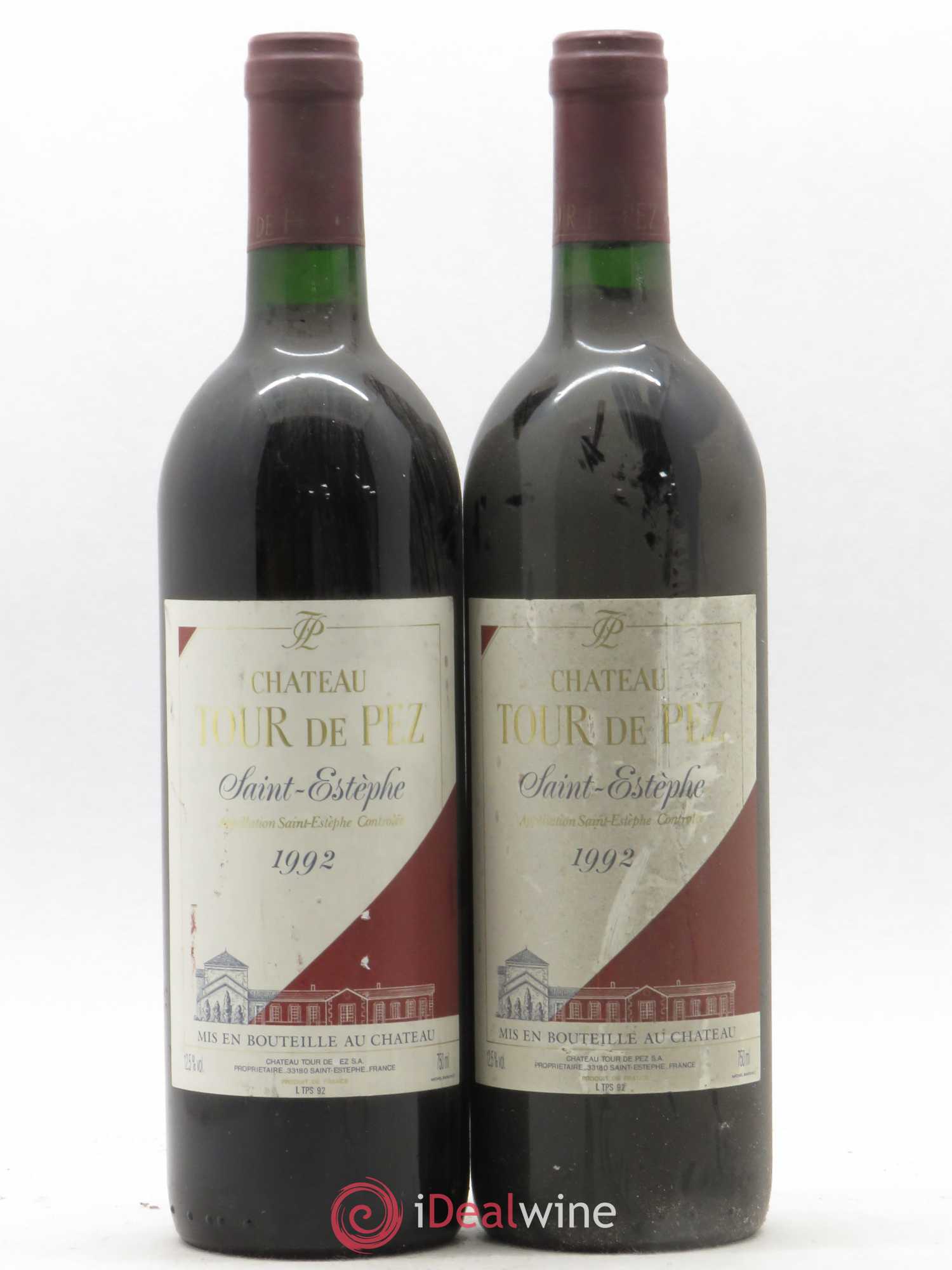 Château Tour de Pez Cru Bourgeois 1992 - Lot de 2 bouteilles - 0