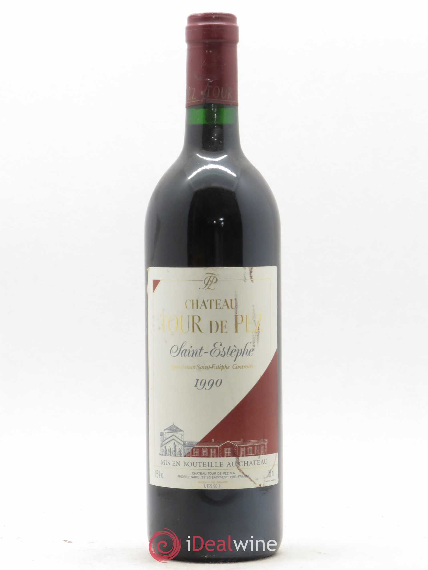 Château Tour de Pez Cru Bourgeois 1990 - Lot de 1 bouteille - 0