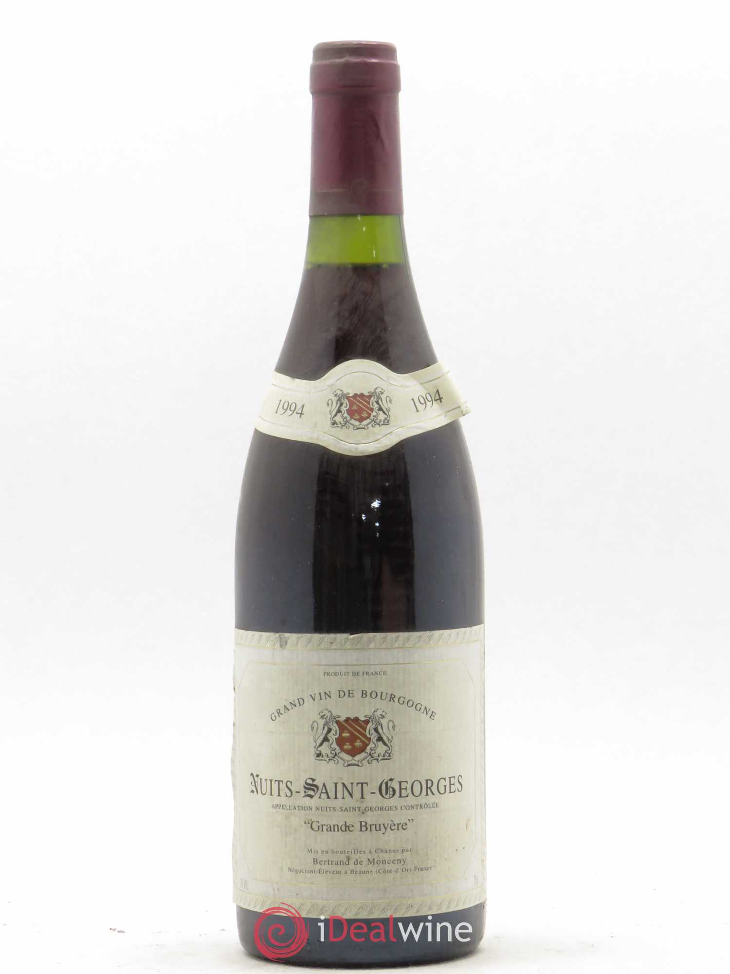 Nuits-Saint-Georges Grande Bruyère Bertrand de Monceny 1994 - Posten von 1 Flasche - 0