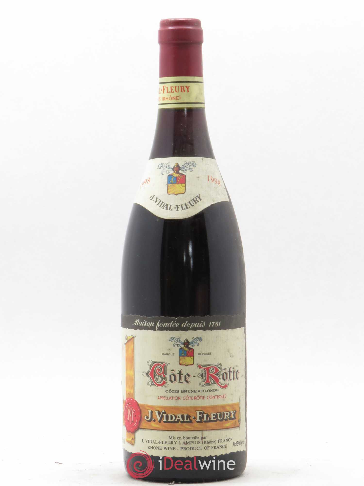 Côte-Rôtie Vidal Fleury 1998 - Lot de 1 bouteille - 0