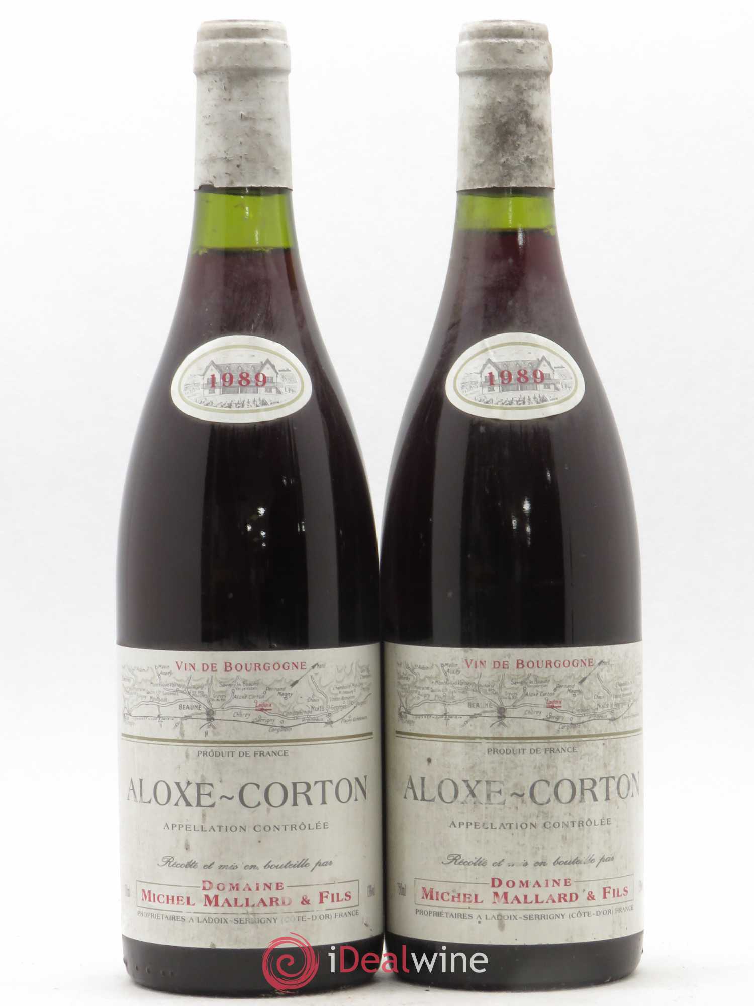 Aloxe-Corton Michel Mallard 1989 - Lot de 2 bouteilles - 0