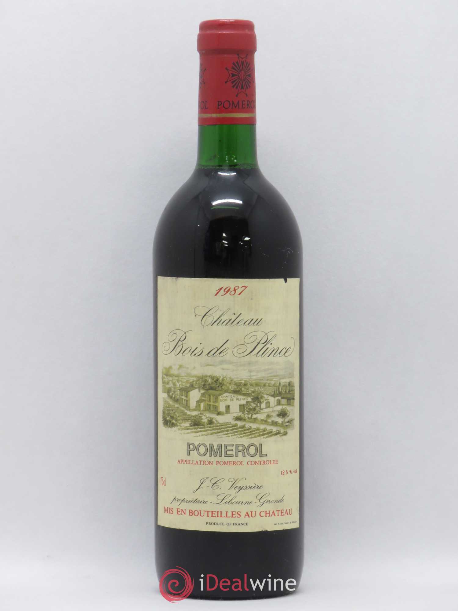 Pomerol Bois de Plince 1987 - Posten von 1 Flasche - 0