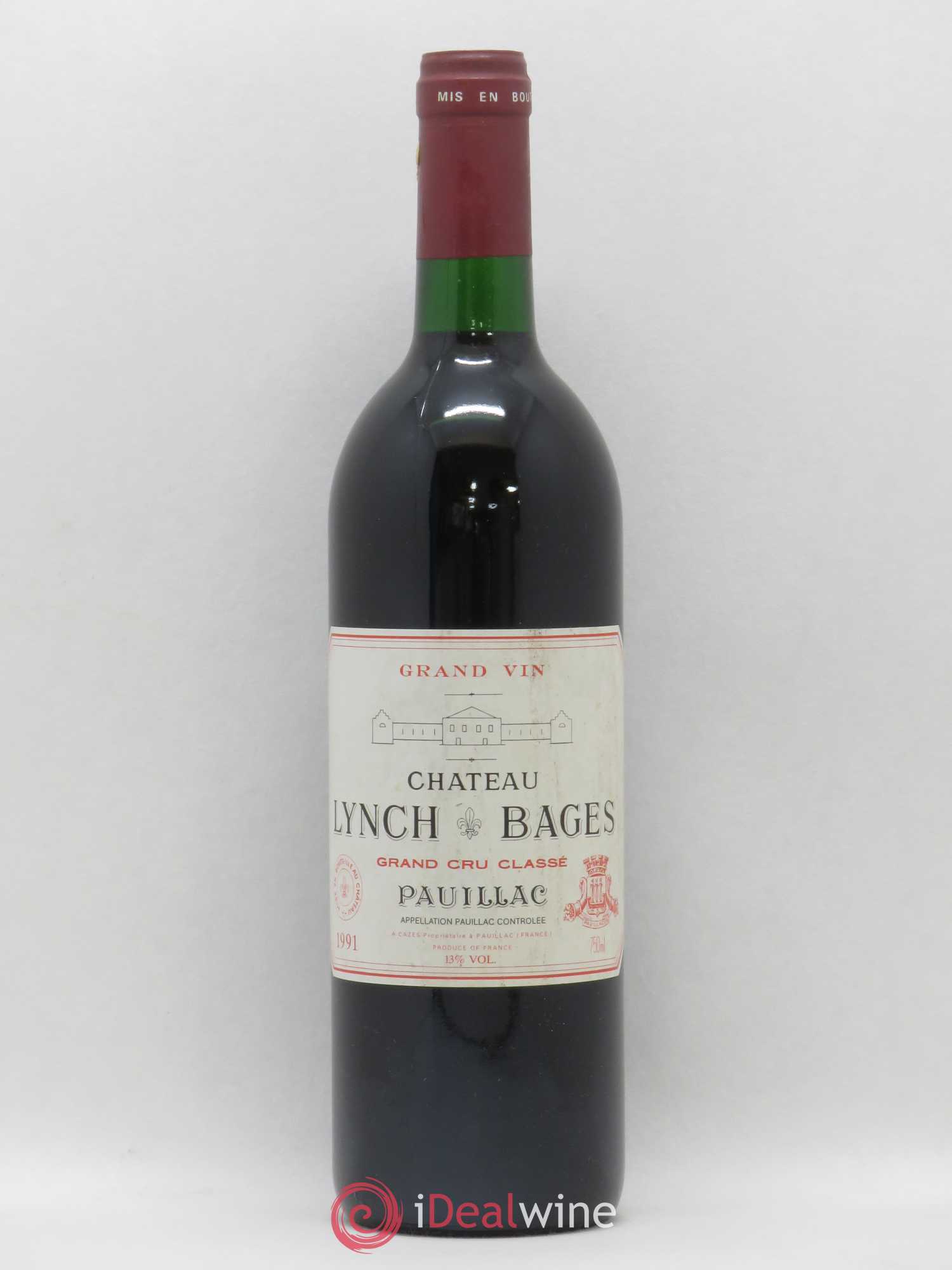 Château Lynch Bages 5ème Grand Cru Classé 1991 - Lot de 1 bouteille - 0