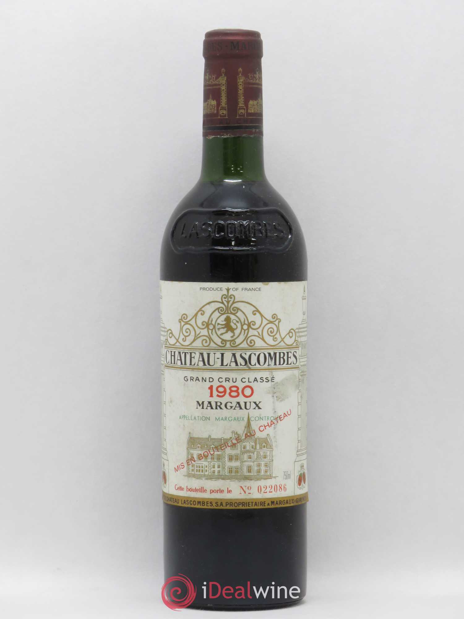 Château Lascombes 2ème Grand Cru Classé 1980 - Lot de 1 bouteille - 0