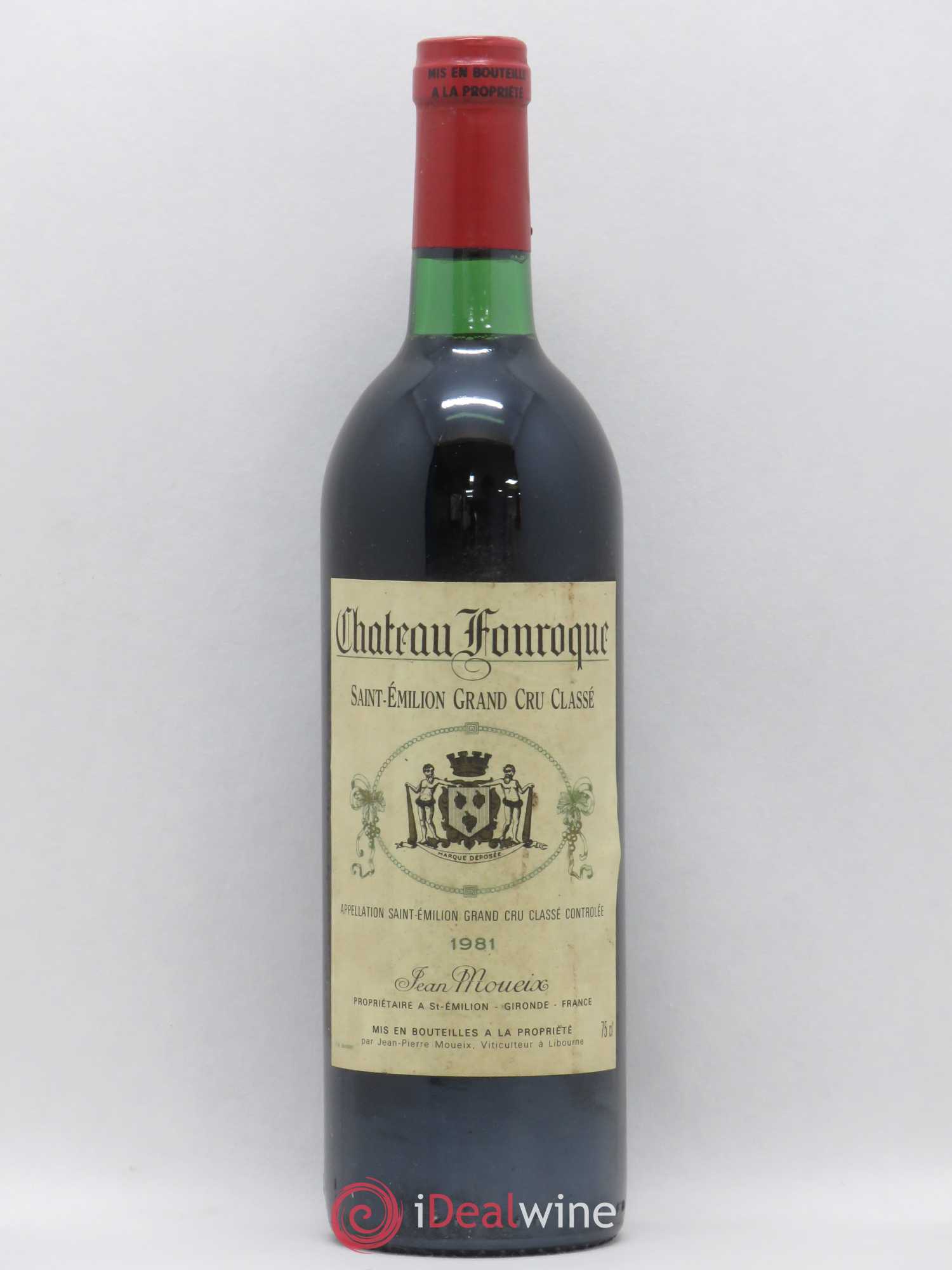 Château Fonroque Grand Cru Classé 1981 - Lot de 1 bouteille - 0