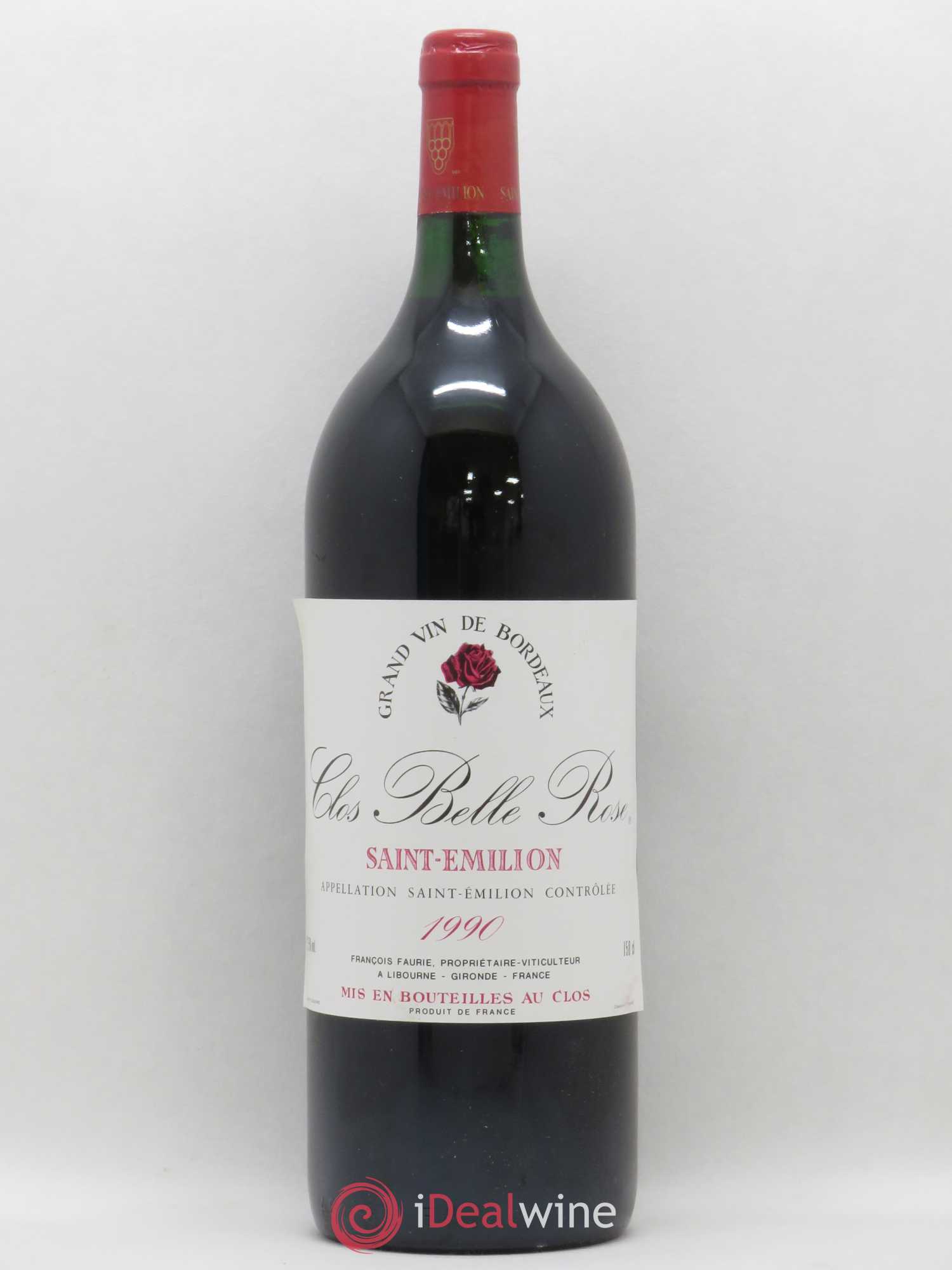 Château Belle Rose Cru Bourgeois 1990 - Lot de 1 magnum - 0
